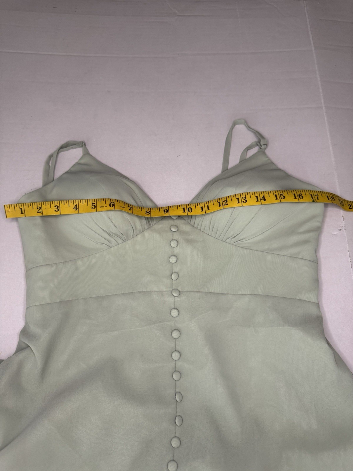 AZAZIE BECCA Agave Sheath V-Neck Chiffon Dress Size 10