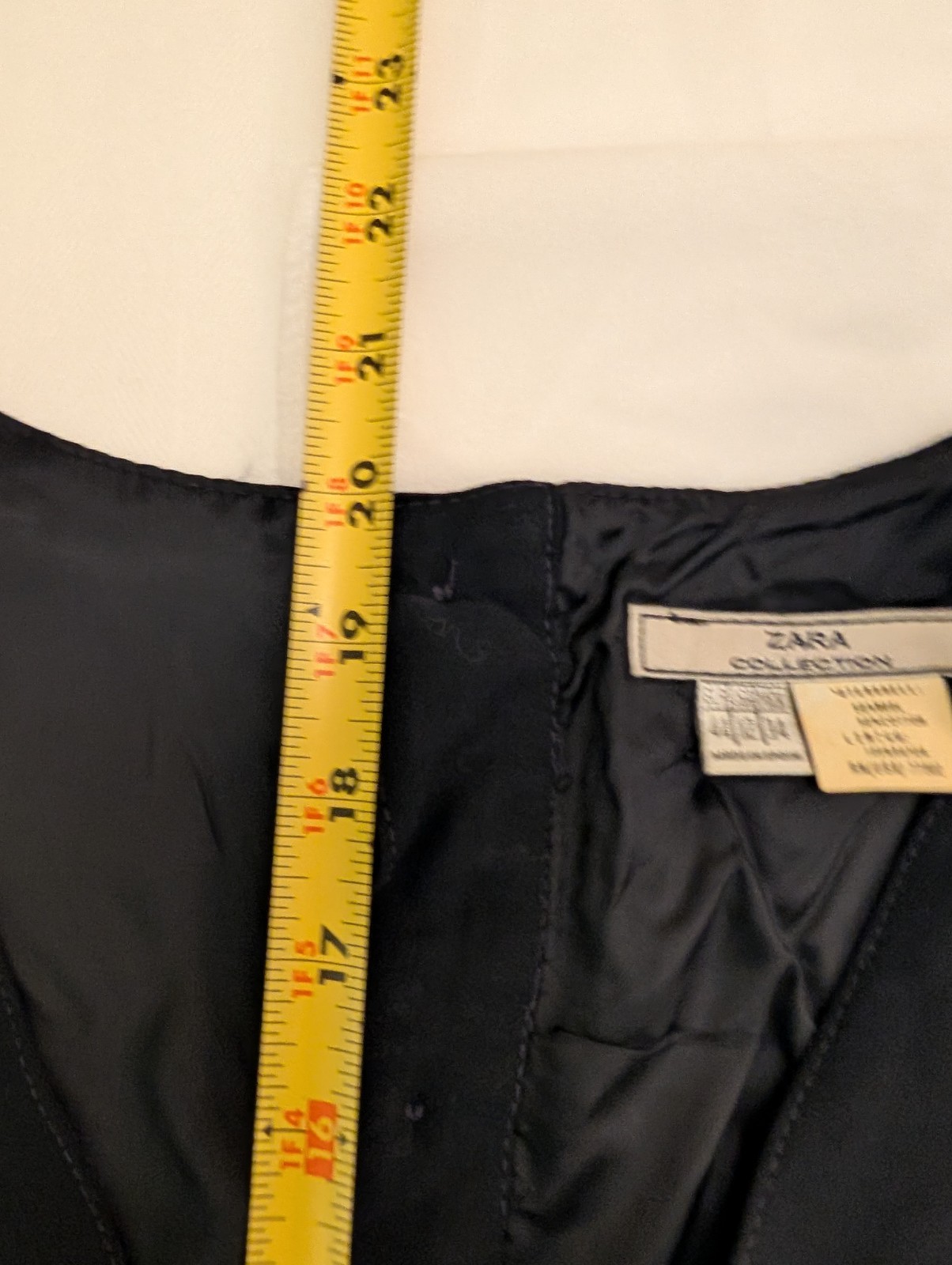 Vintage 1990s Zara Sleeveless Black Top W/Buttons Down The Back