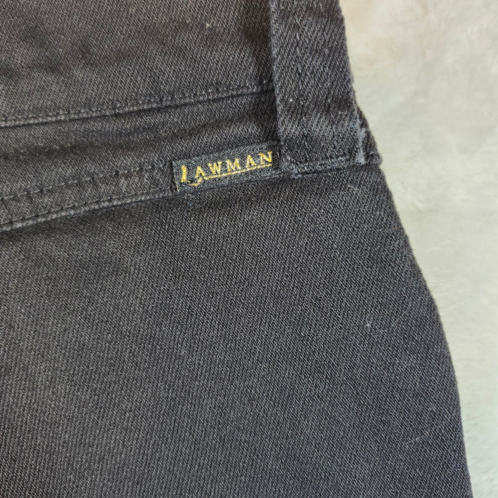 Lawman Western Jeans Womens 27 Black Excellent High Rise Bootcut Denim Vintage