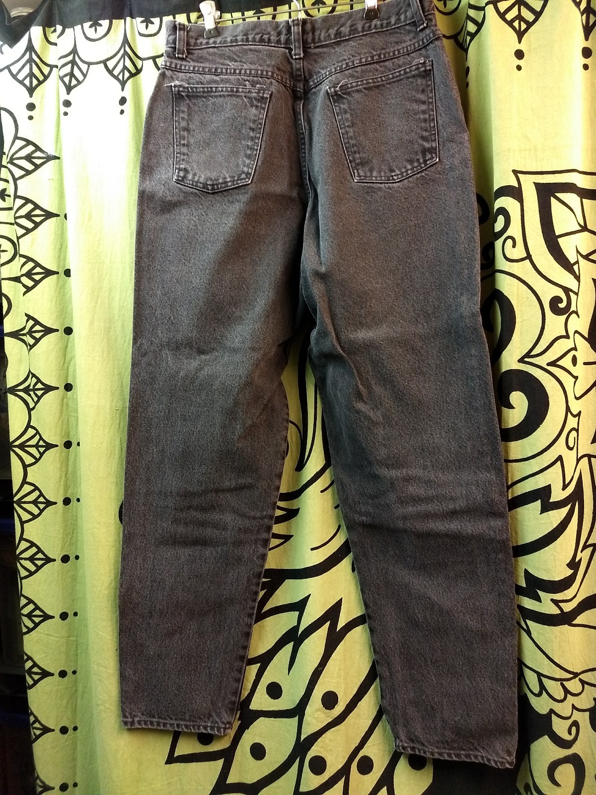 Vintage Northwest Blue 90s High Rise Black Tapered Mom Jeans 14 AVERAGE USA