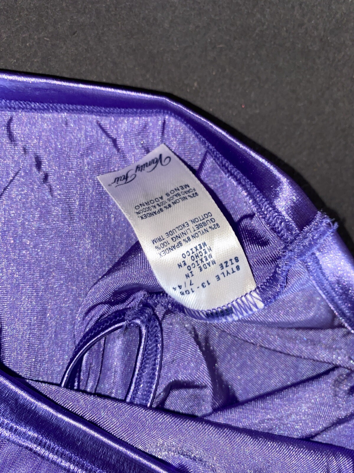 Vanity Fair Y2K 13-108 Purple High Waist Nylon 7 L Vtg Bikini Underwear Panties