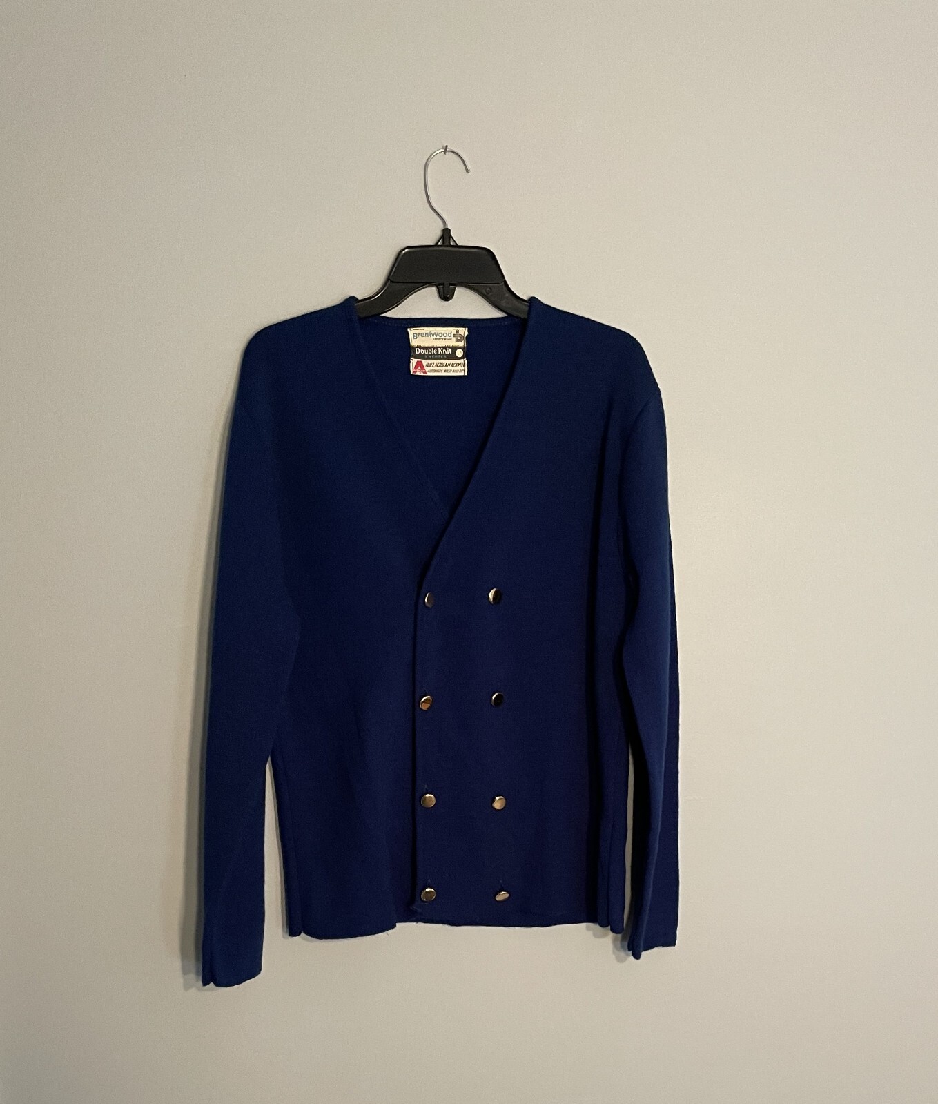 1970’s BRENTWOOD Women’s Acrylic Cardigan Sweater Medium