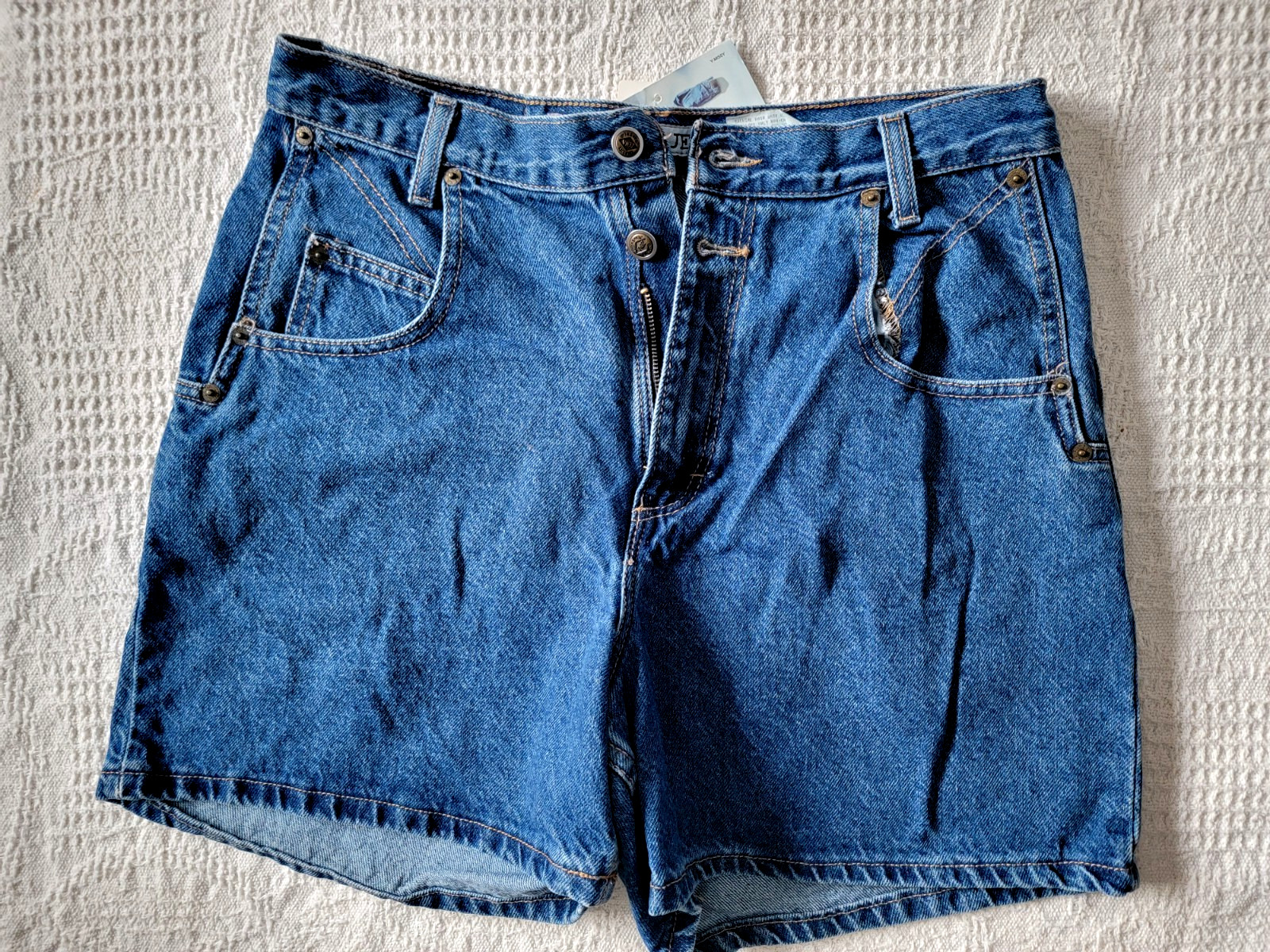 Vintage ZENA Sapphire Denim Jean Shorts Size Missy 18 Mom Grandmacore 80s 90s