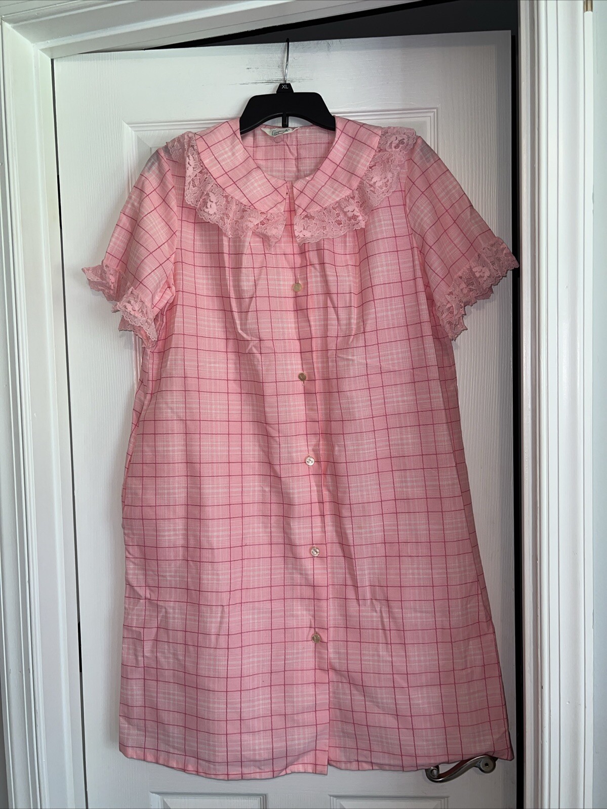 Vintage Woman’s Gaymode Penneys Nightgown Robe Pink Pockets No Size