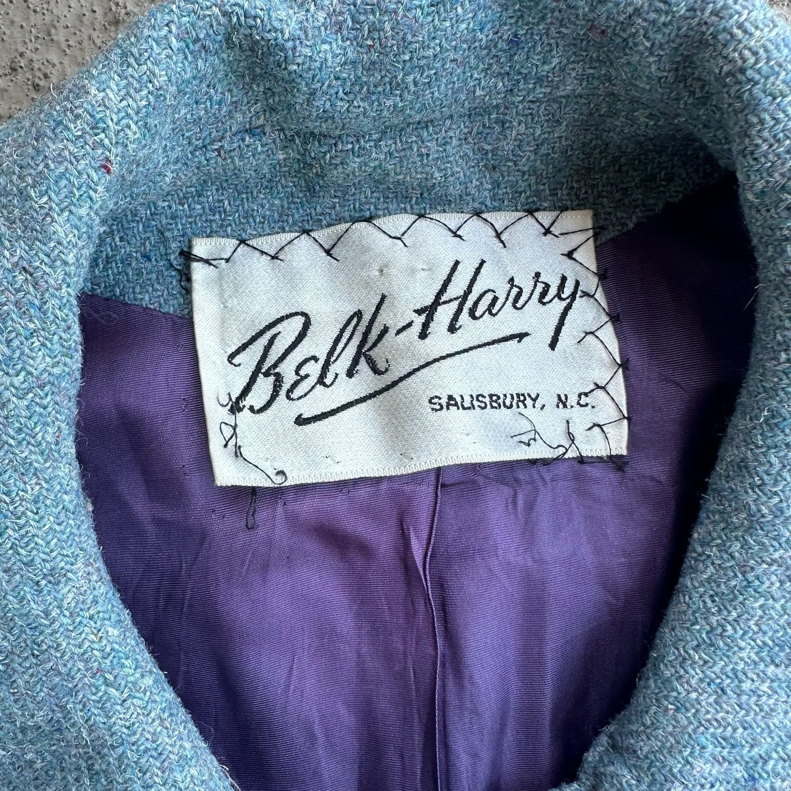 1960’s UNION MADE Scotch Heather by Capri Wool Blend Tweed Coat