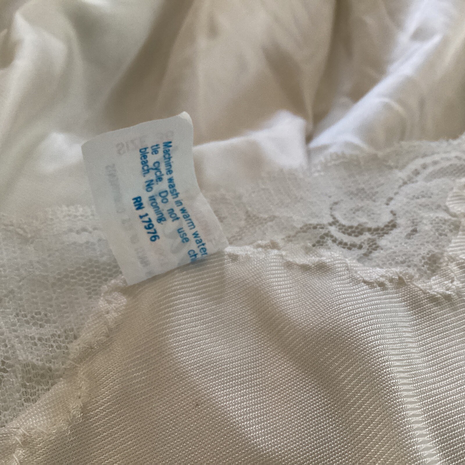 Vintage Lingerie by Vincent Slip Size 36 – Off White Lace Trime Nylon