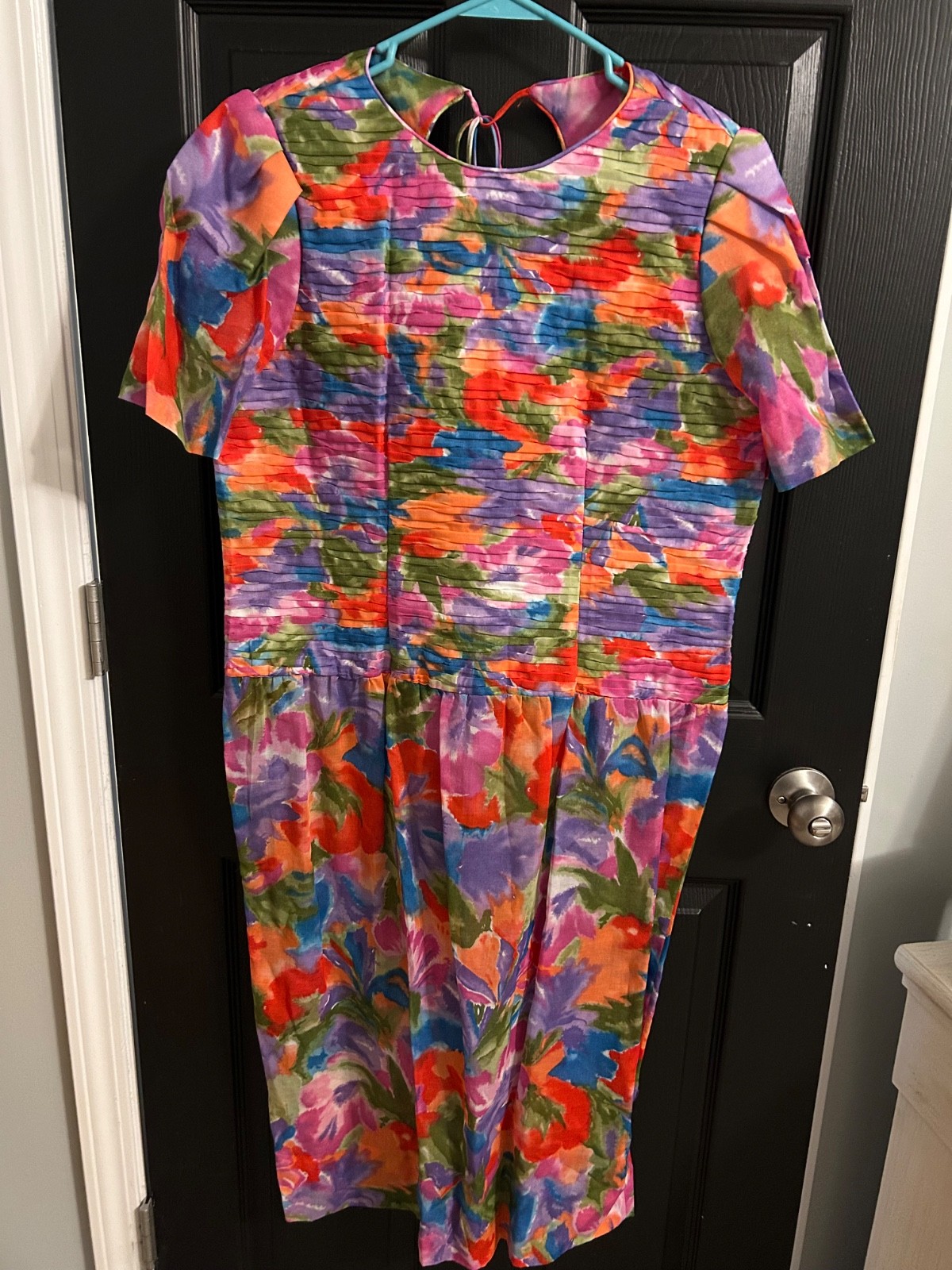 Vintage 80s 90s Kappi Floral Dress Size 14