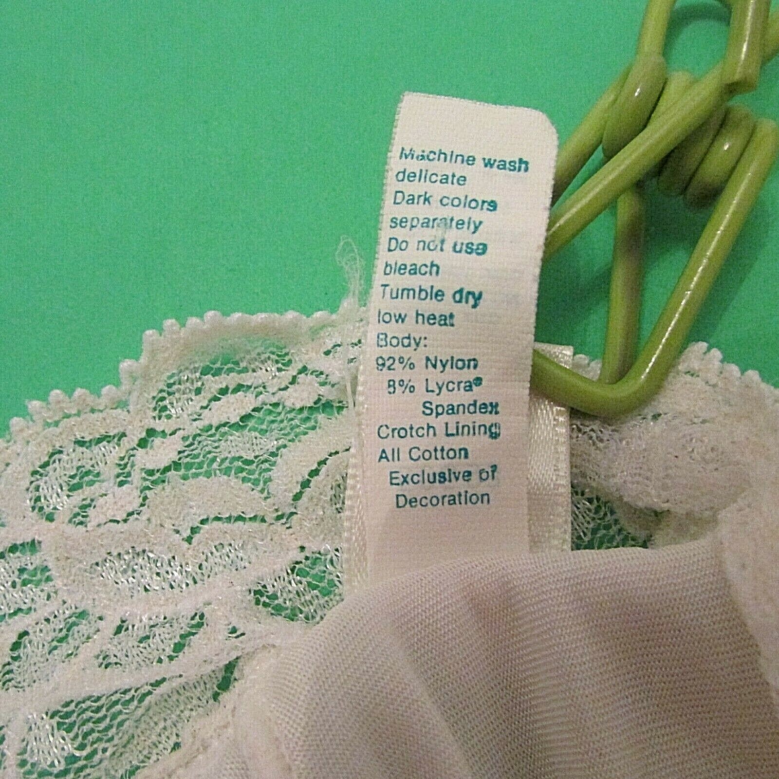Victoria’s Secret Gold Crown Label Second Skin Lace Waistband Hi-Leg Panties S/5