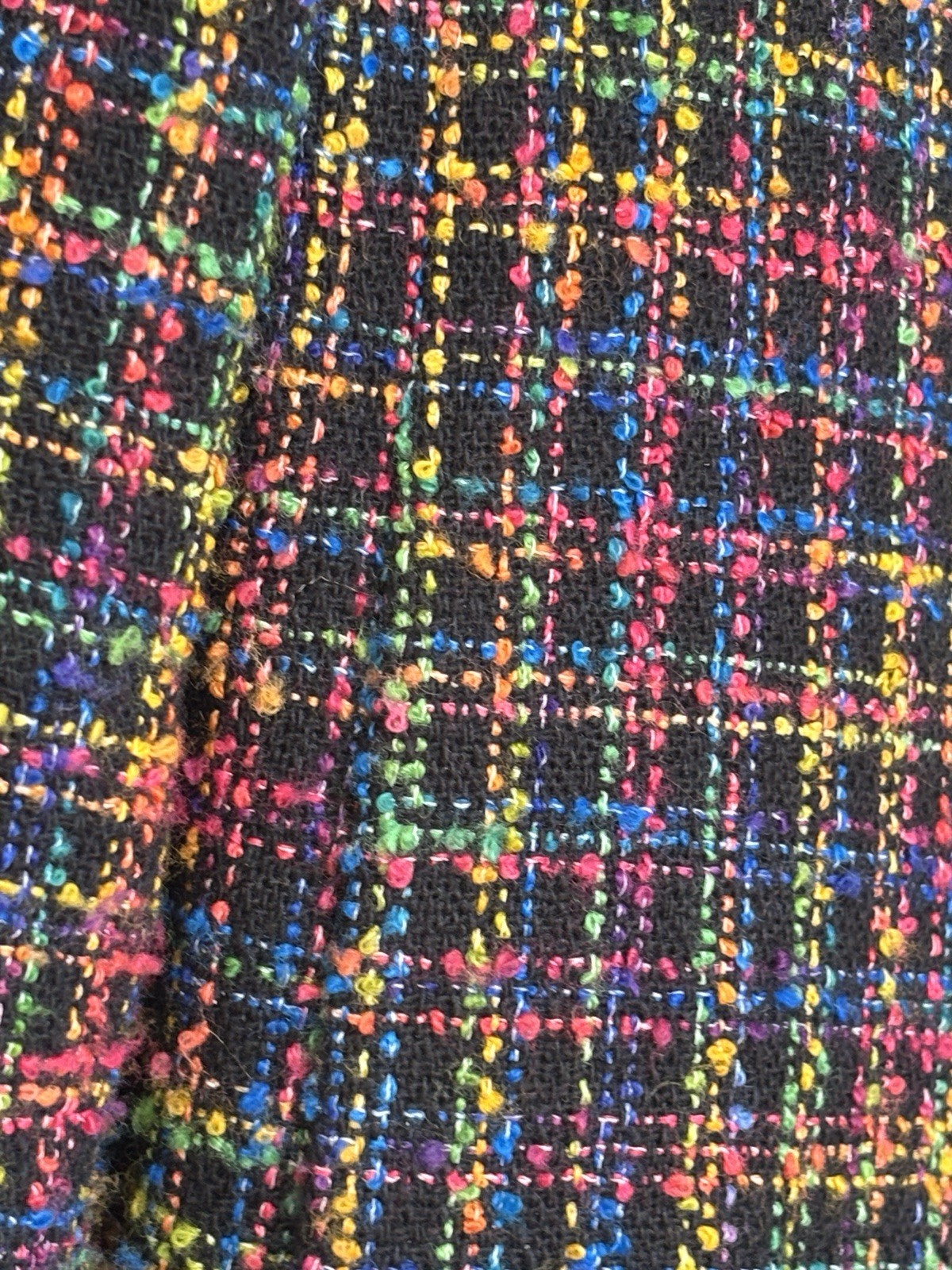 Vintage Criscione New York Multicolor Tweed Blazer Jacket Women M