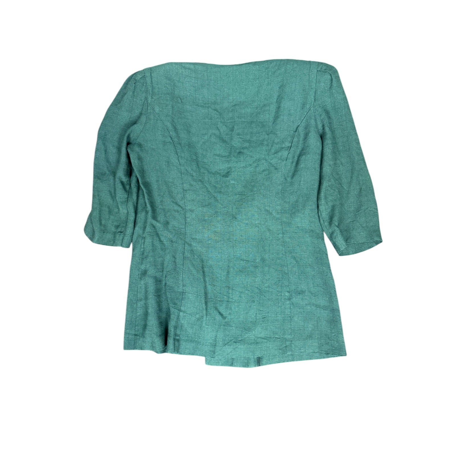 Vintage 80s Michael Blake Emerald Green Blazer Top 12 Whimsygoth Applique