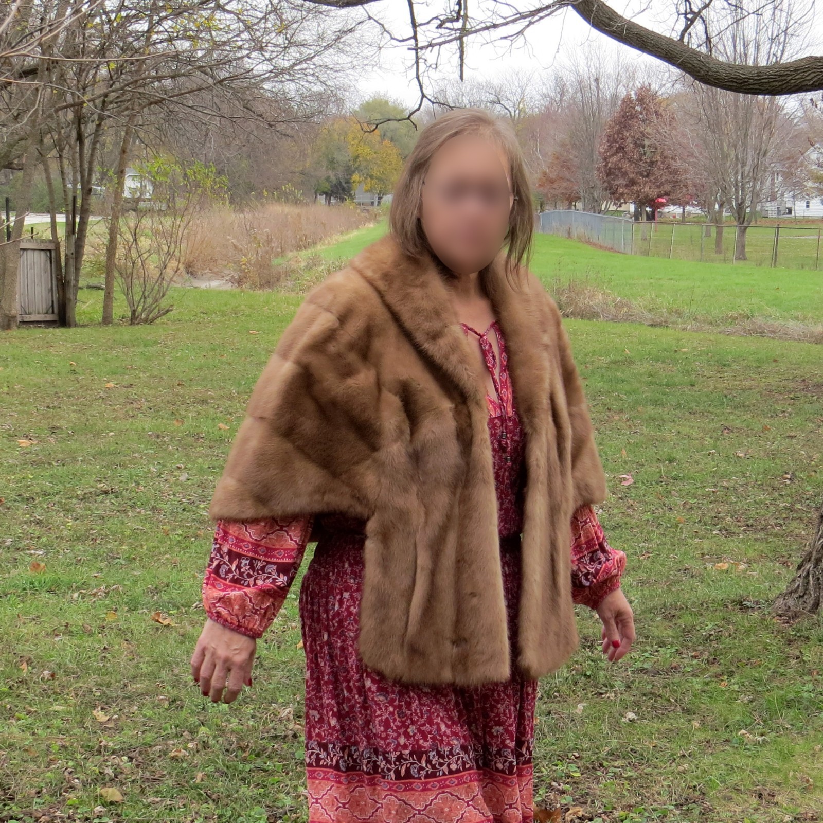 70’s Mink Stole Luxurious Autumn Haze Fully Lined Vintage from Cox’s Waco TX