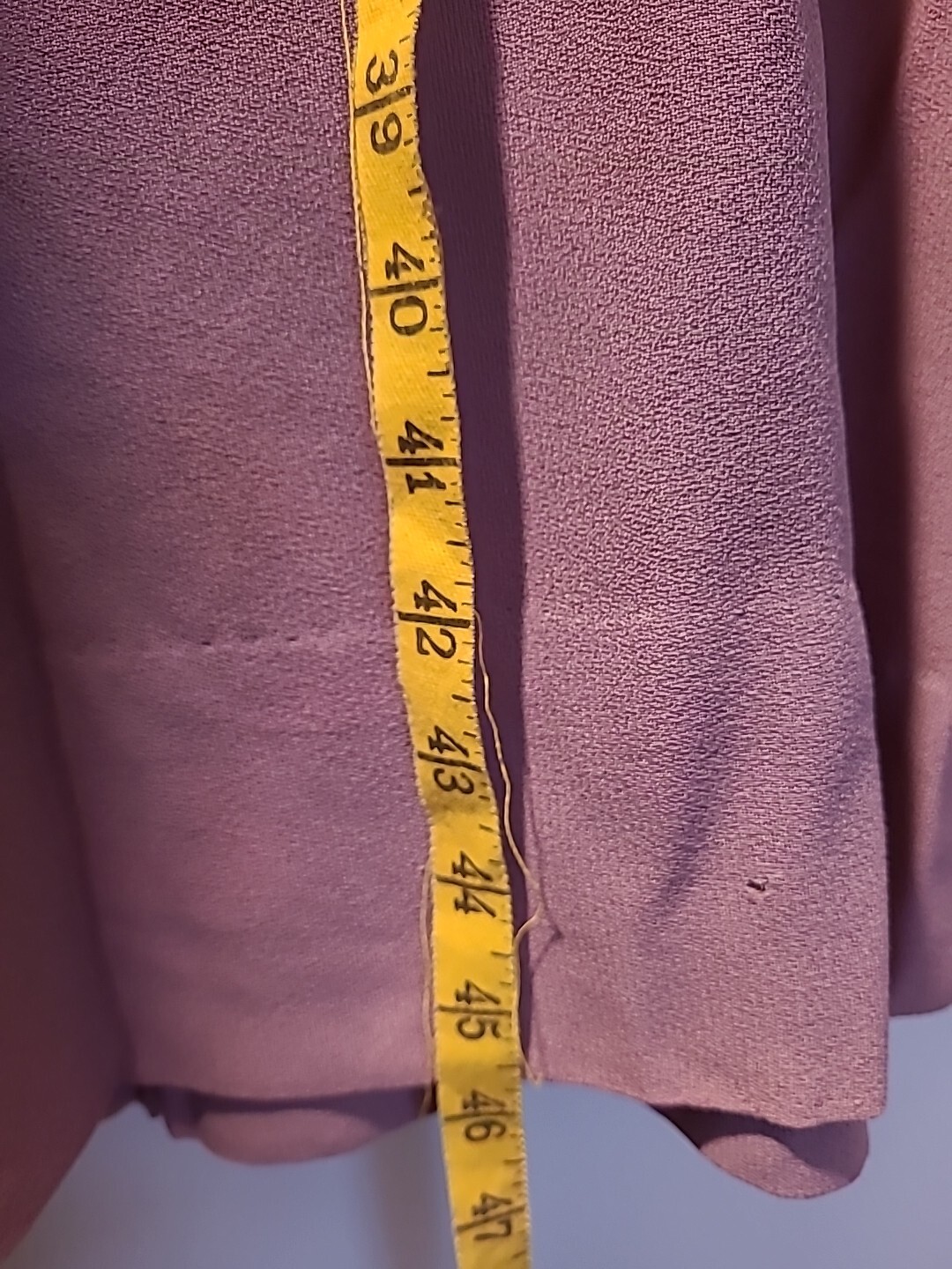 Martha Manning Original Vintage Mauve Dress Faux Two Piece Peplum Short Sleeves