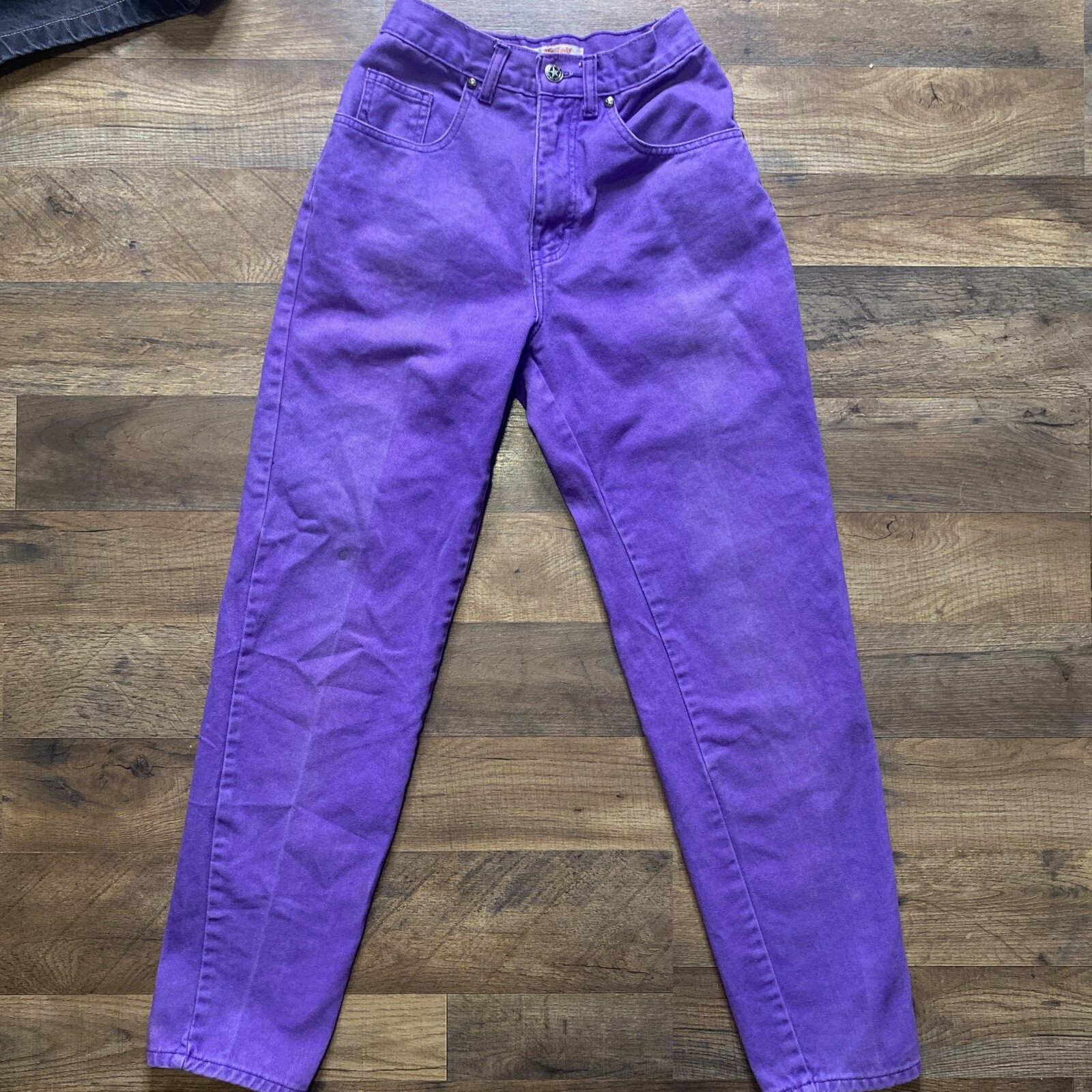 No! Jeans Absolutely Blues Vtg Purple Denim Jeans size 3 MOM high waist
