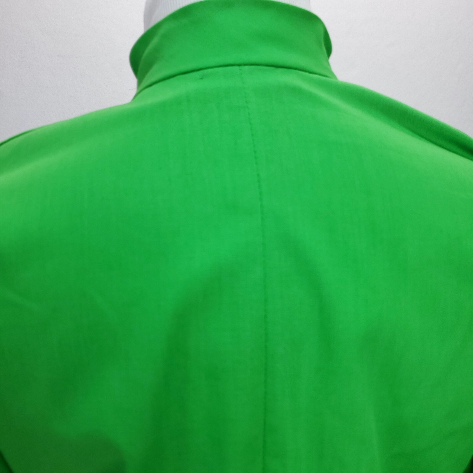 Vintage (Original Tags) GUMPS SF Lime Green Hostess Kaftan w/Frog Buttons Sz 8