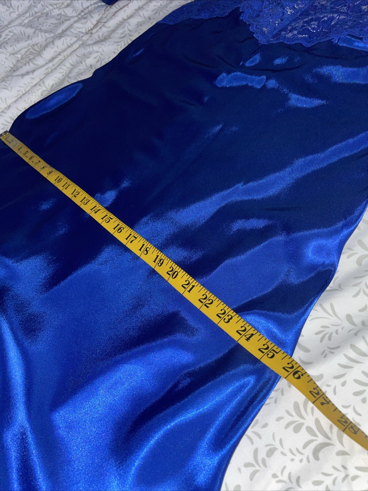 Amoureuse M 14/16 SATIN GLAMOUR Long GOWN Liquid NIGHTGOWN Lingerie Dress Plus