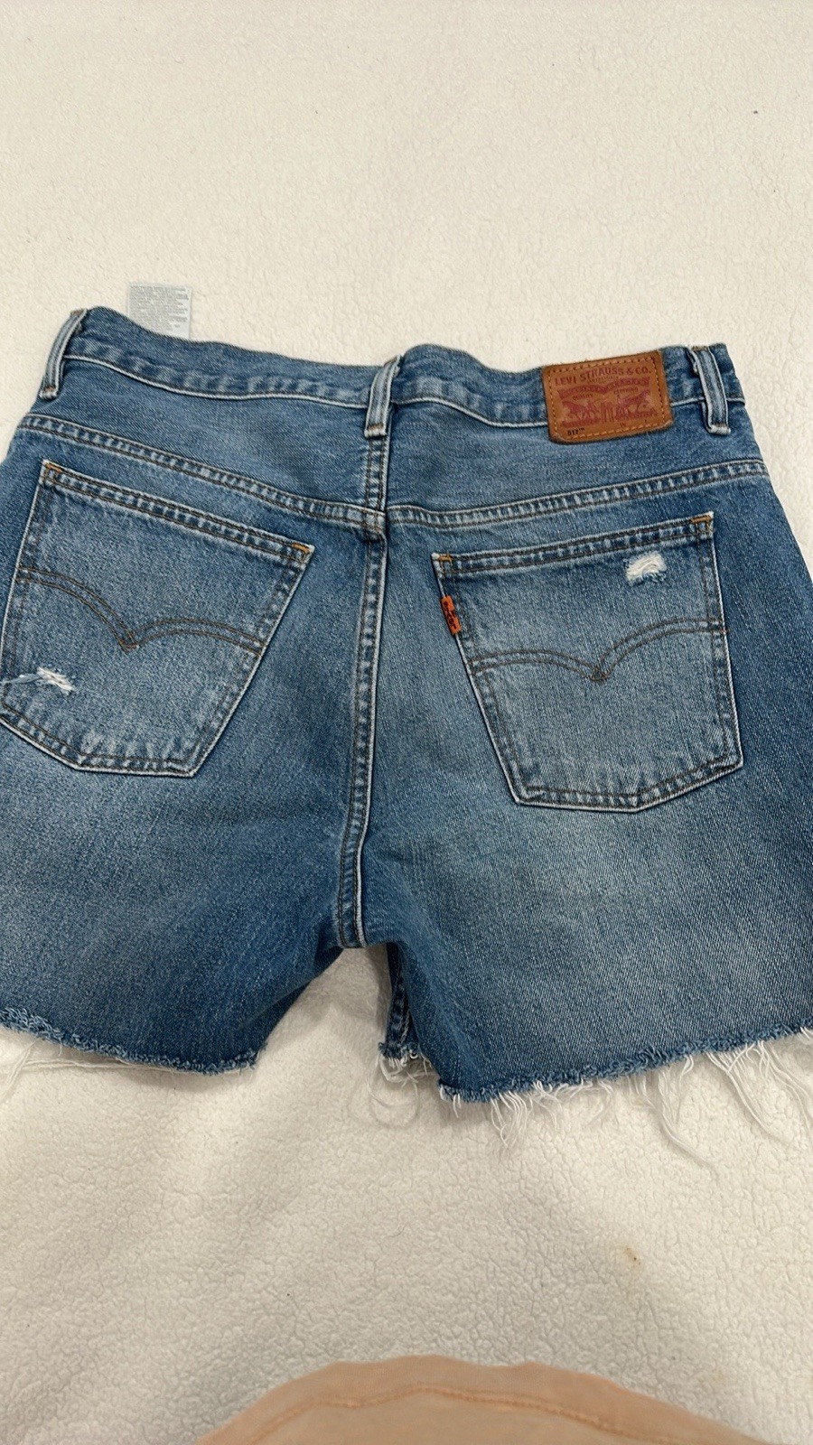 Vintage levis cut-offs denim jean shorts Orange Tag 517 2000s Y2k W 31