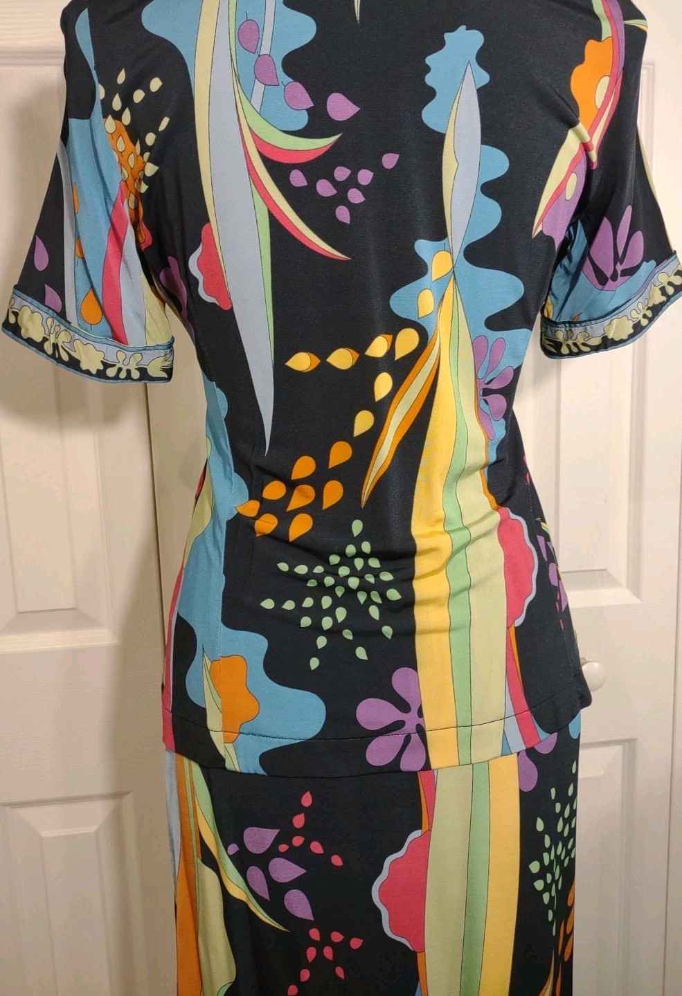 Averardo Bessi 2 Piece Viscose Top/Skirt Pucci Print IT 42 US 8