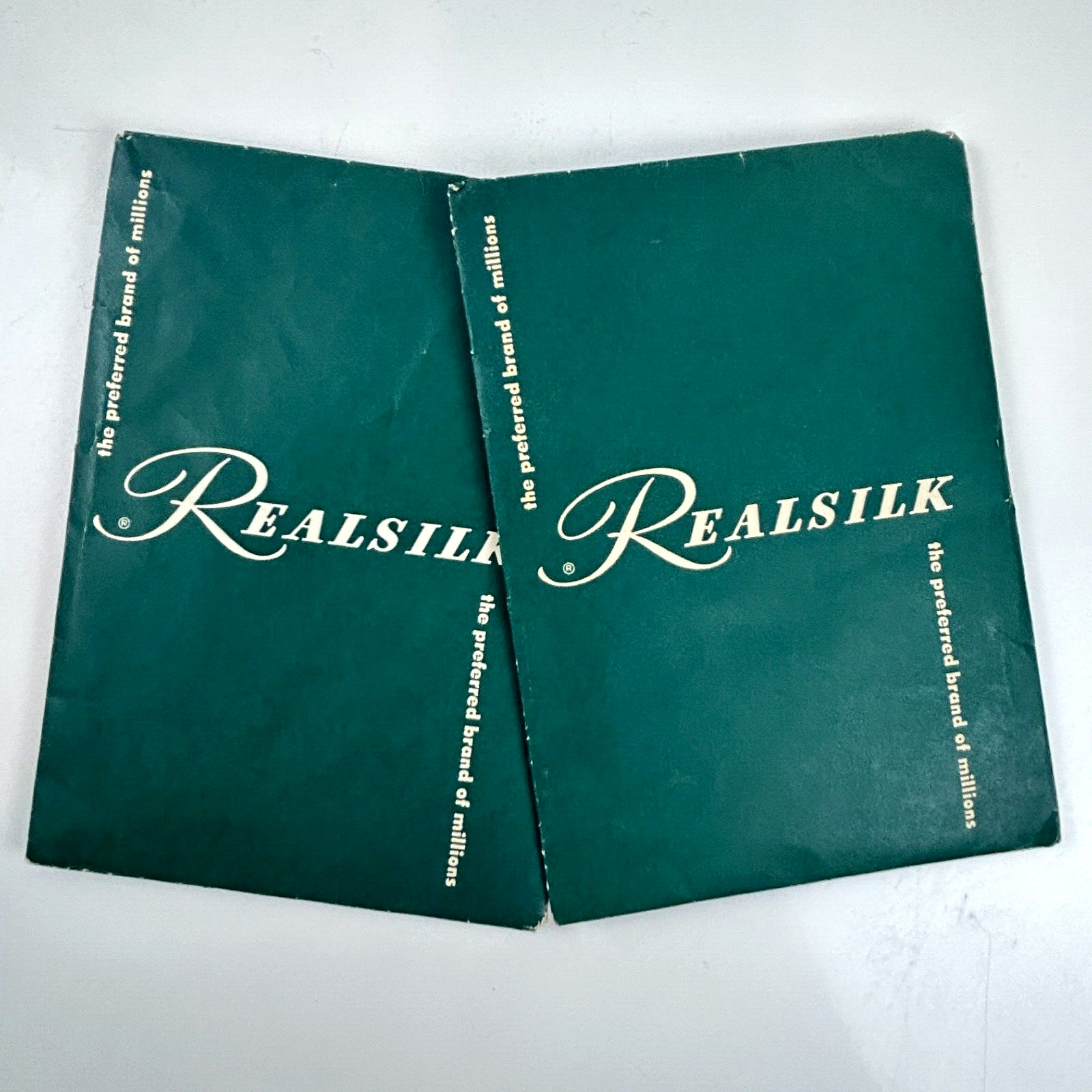 2 pair REALSILK Vintage Nylons Seamless Stockings size 9.5