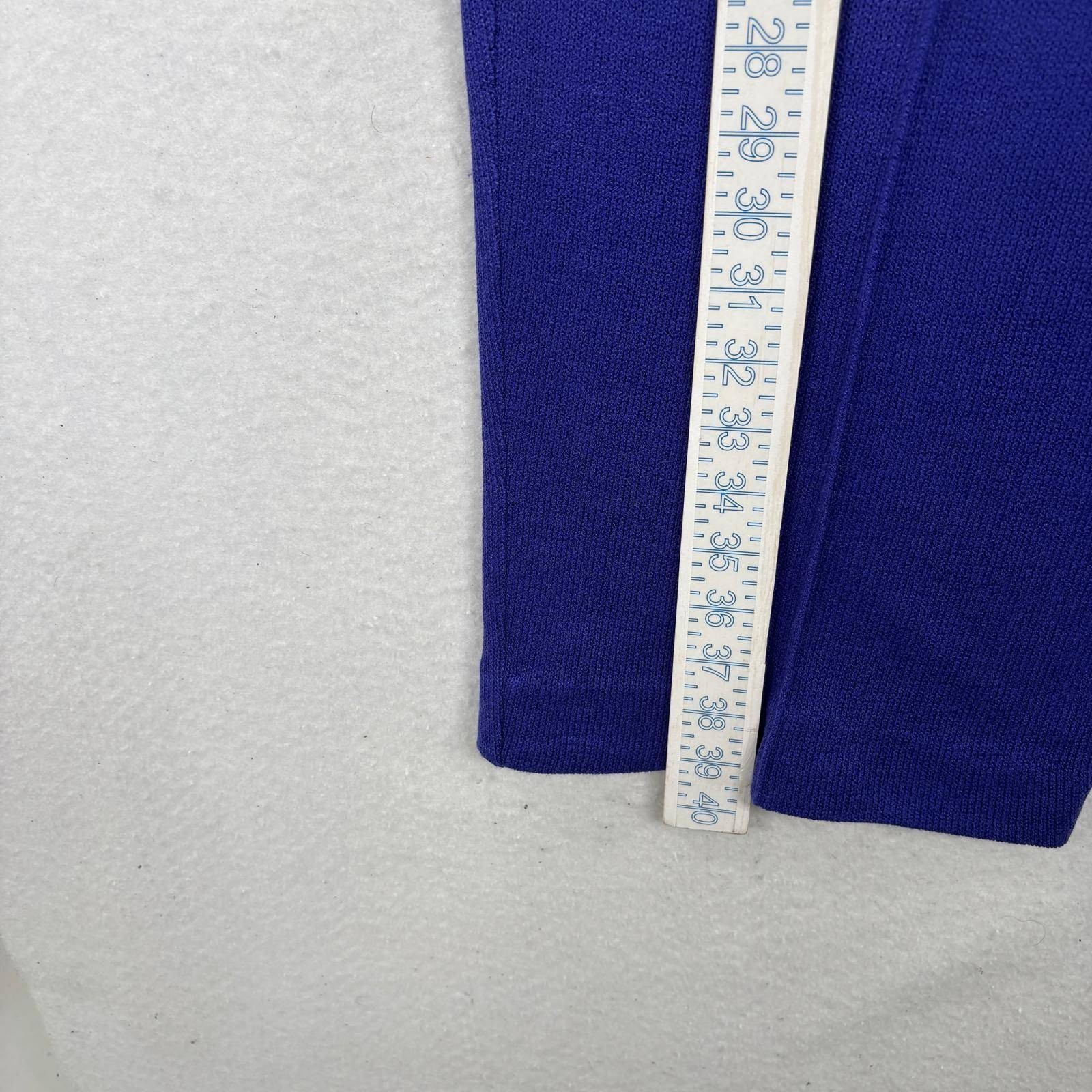 Vintage Laura by Alyzia Royal Blue Knit Cardigan Pants Set 18 Classic Old Money