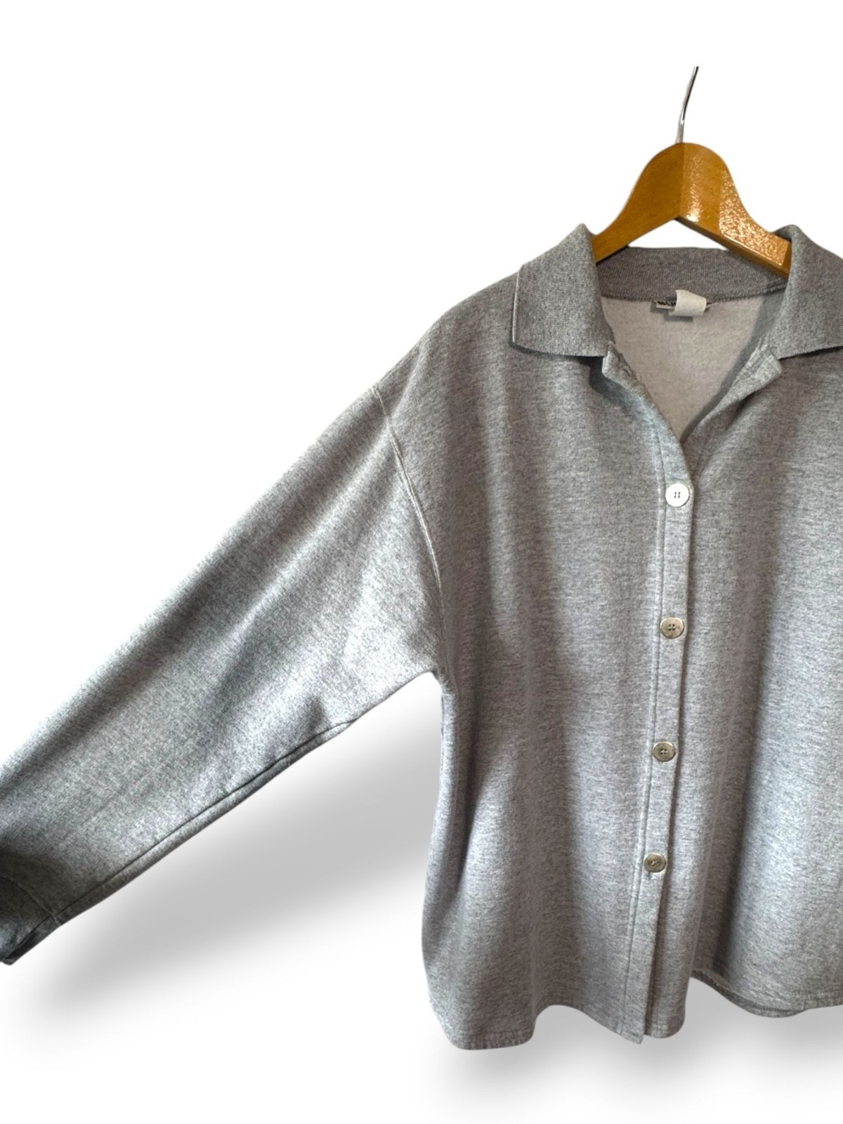 Sunbelt Heather Gray Cotton Blend Vintage Button-Up Shirt – XL