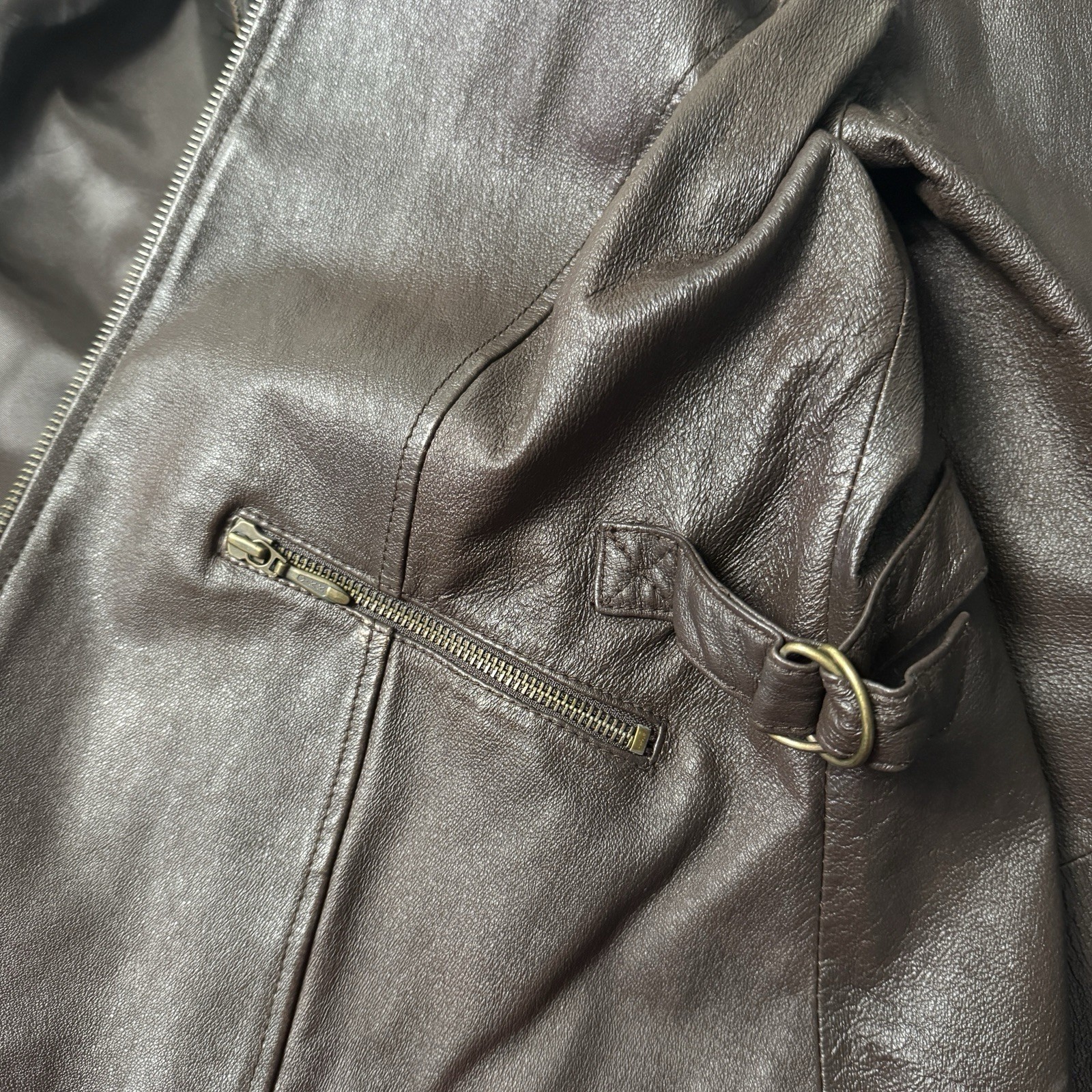 Vintage Adventure Bound Originals By Wilsons Brown Leather Jacket Women’s Large