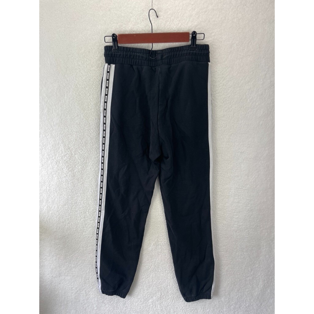 MSGM Side Logo Tape Jogger Sweatpants Womens Size S Black Track Pants Casual