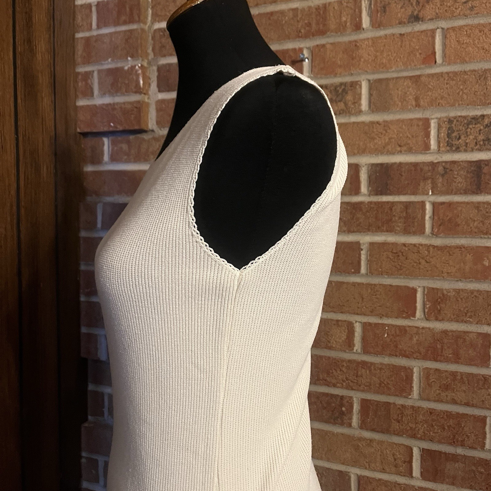 Vintage 70’s Designers Originals Women S Action Knit Antron Nylon Tank Top USA