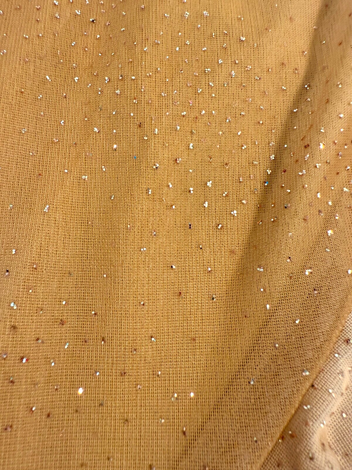 City Triangles-wm sz M vtg 82 disco style dress cascade ruffles brown gold ombre