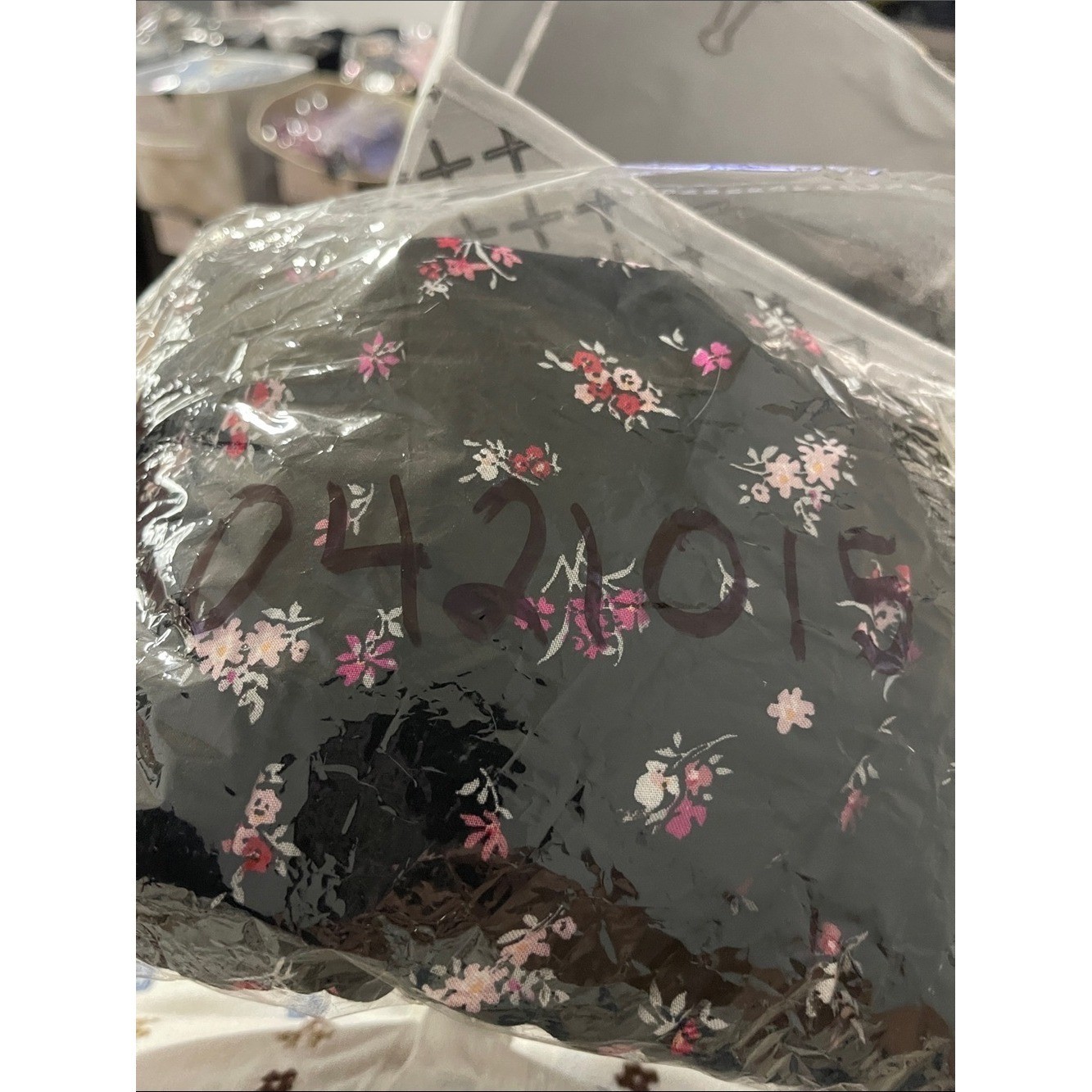 Vintage Y2K Mudd Brand Black Floral Blouse