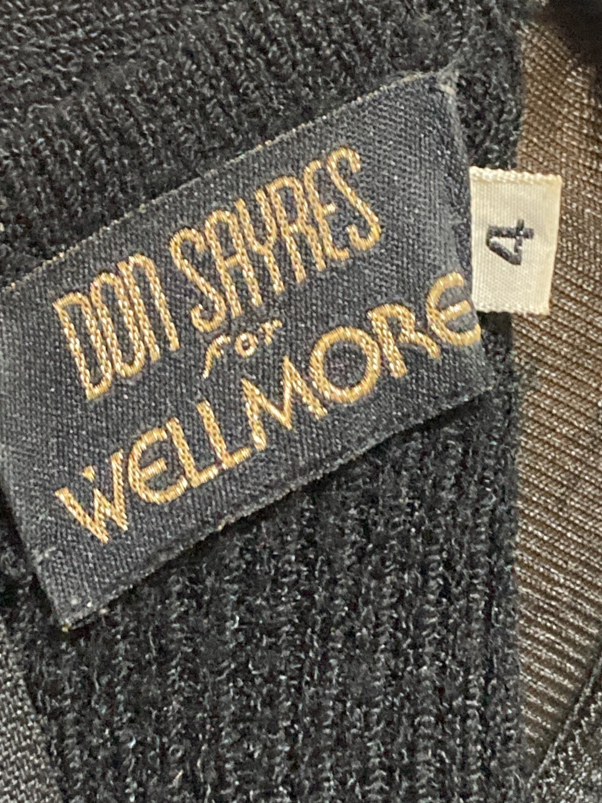 Vintage Don Sayres for Wellmore Sax Fifth Ave sz 4 Black Knit Dress T