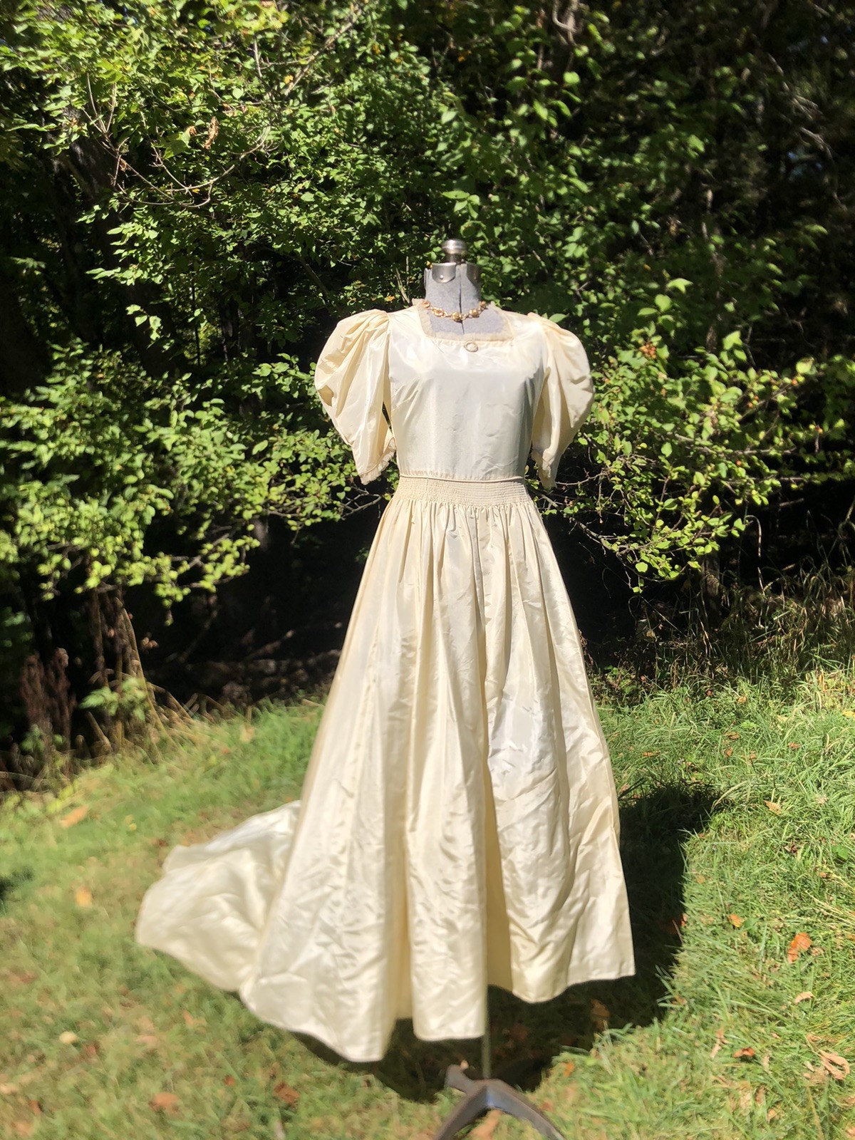 Vintage 1930’s Very Sweet Simple Wedding Gown Dress 34-26-60