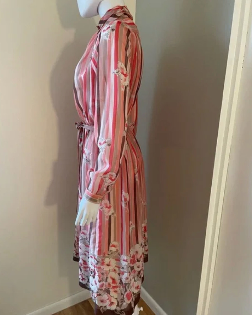 Lola New Zealand Vintage Sheer Shirt Dress