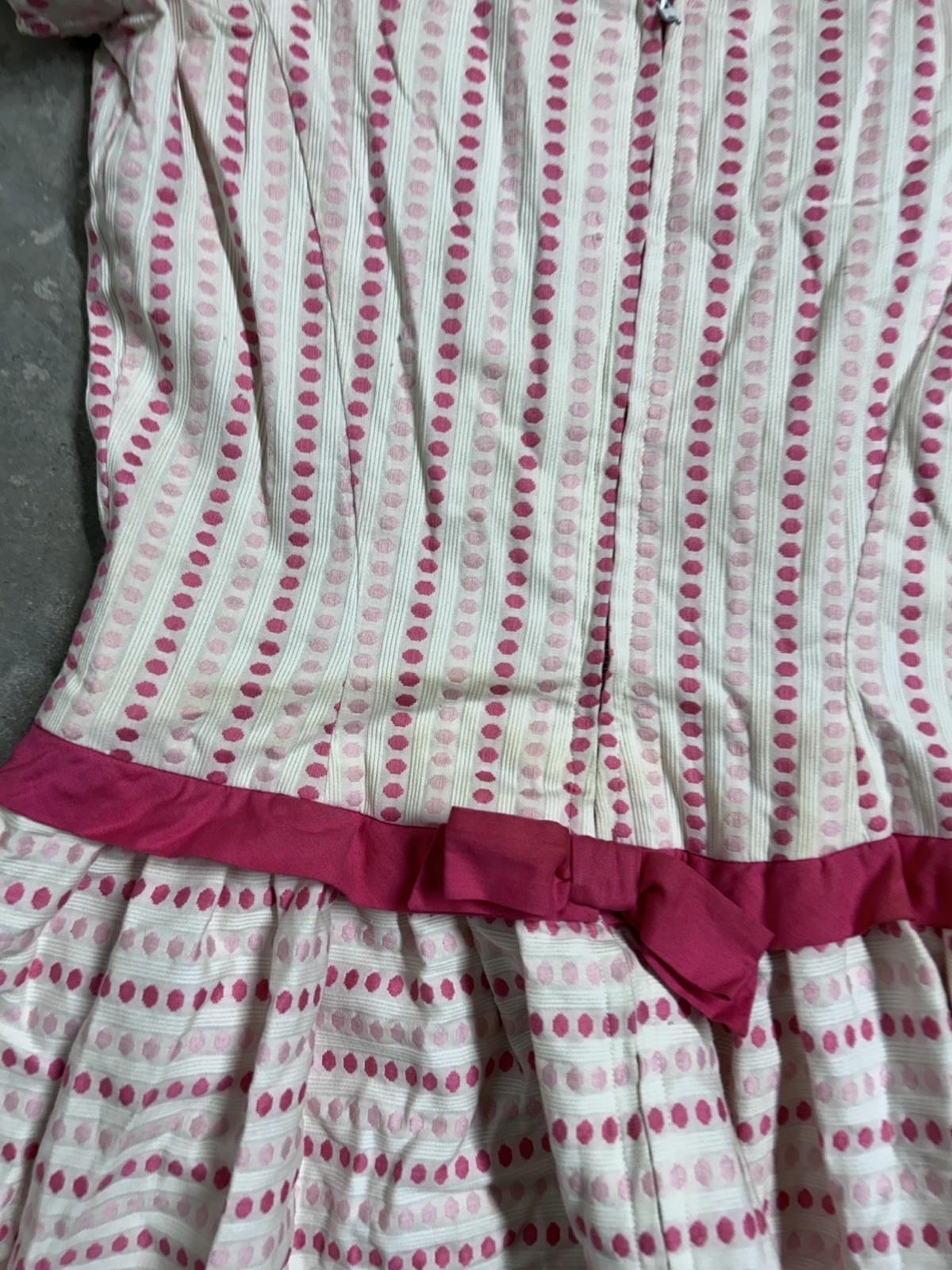 Vintage 50’s Pat Premo California Dot Cotton Dress Women’s Size 10