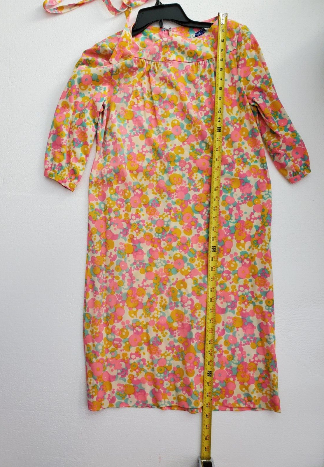vintage dress 60 70s 80 poly mod hippie retro hippy granny A Lady Petite Fashion