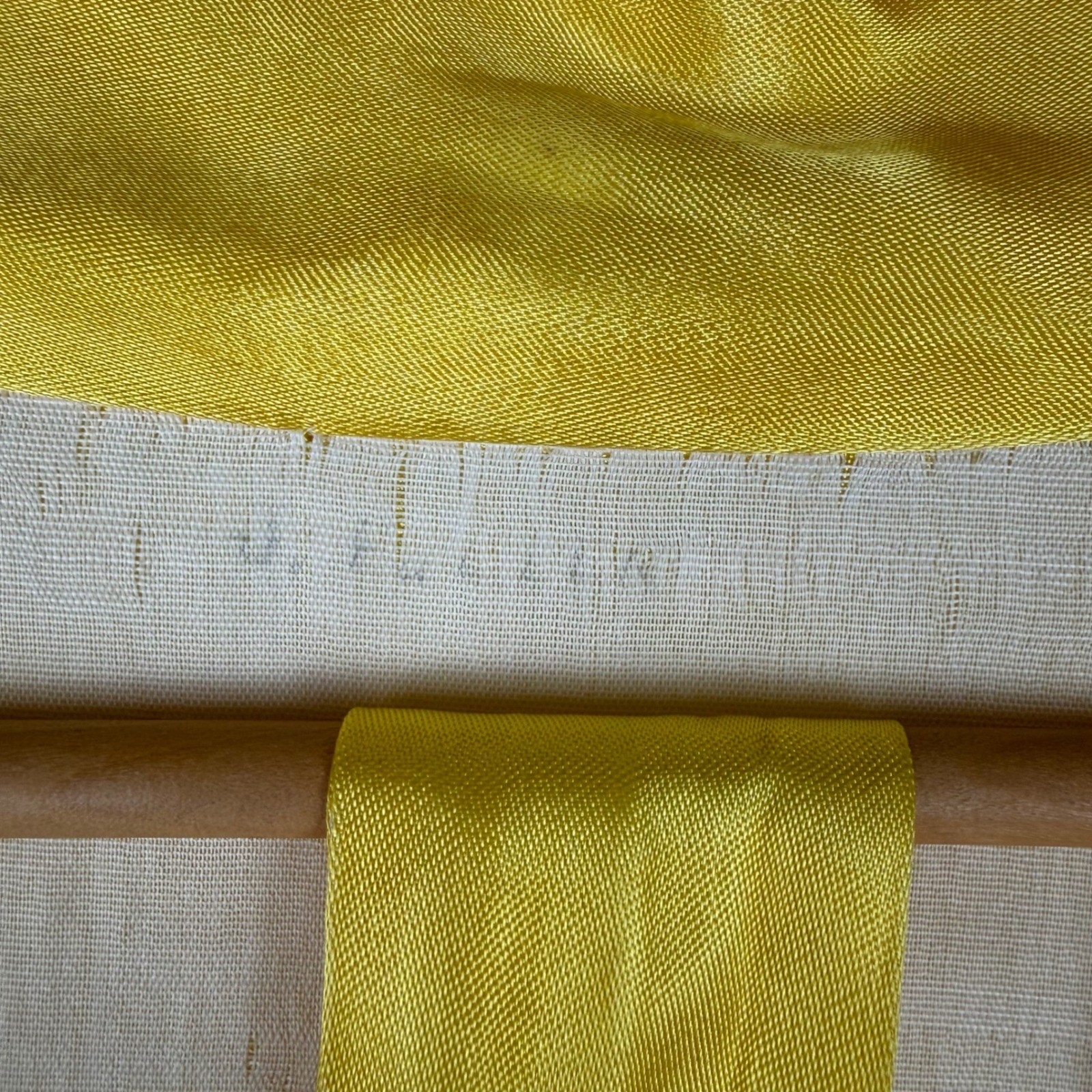 Vintage Yellow Kimono Robe Dragon Gold Metallic Embroidery Long Duster Belt