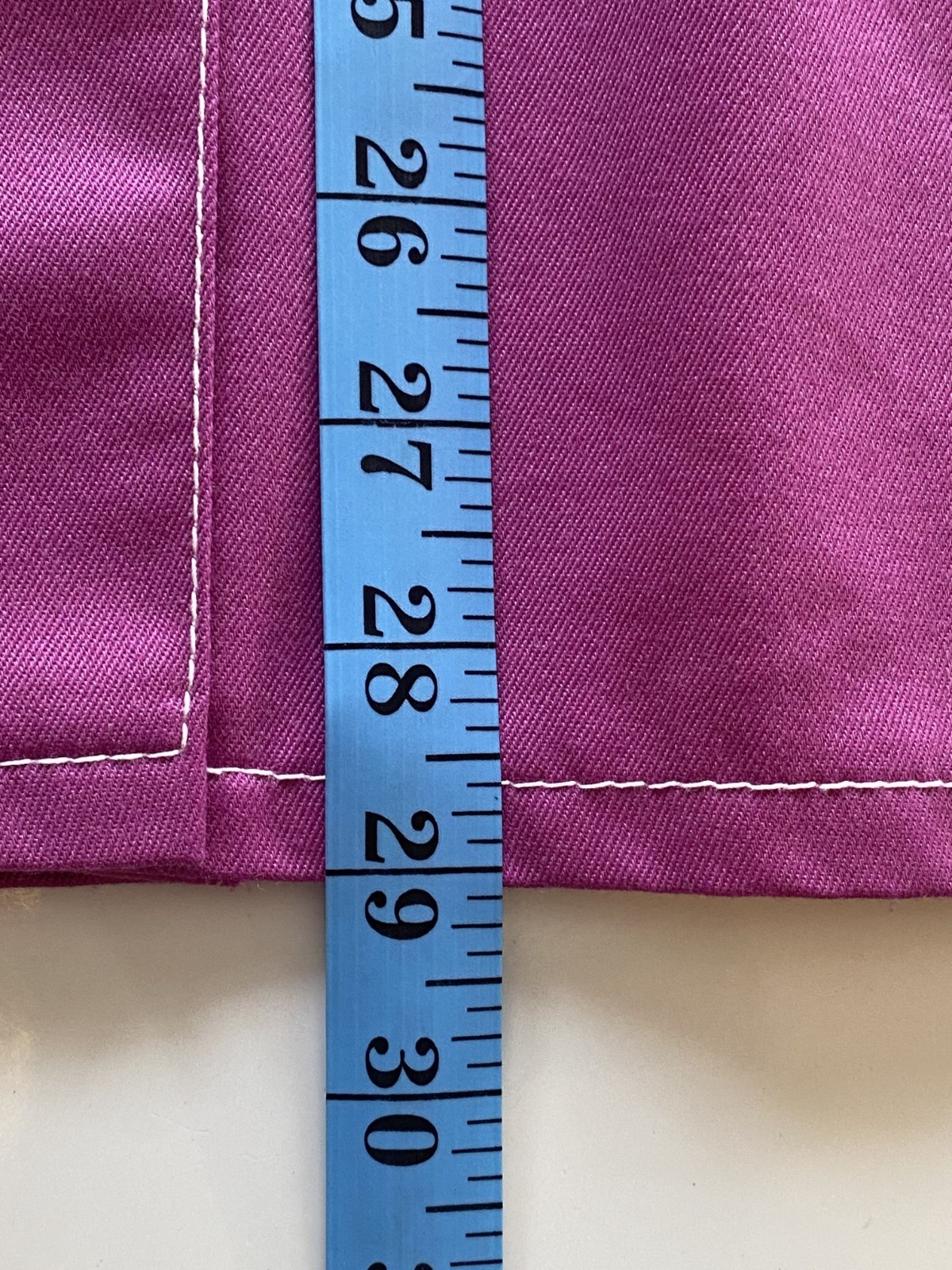 VTG 1970’s Purple Denim Chore Jacket with Zigzag stitching Size M
