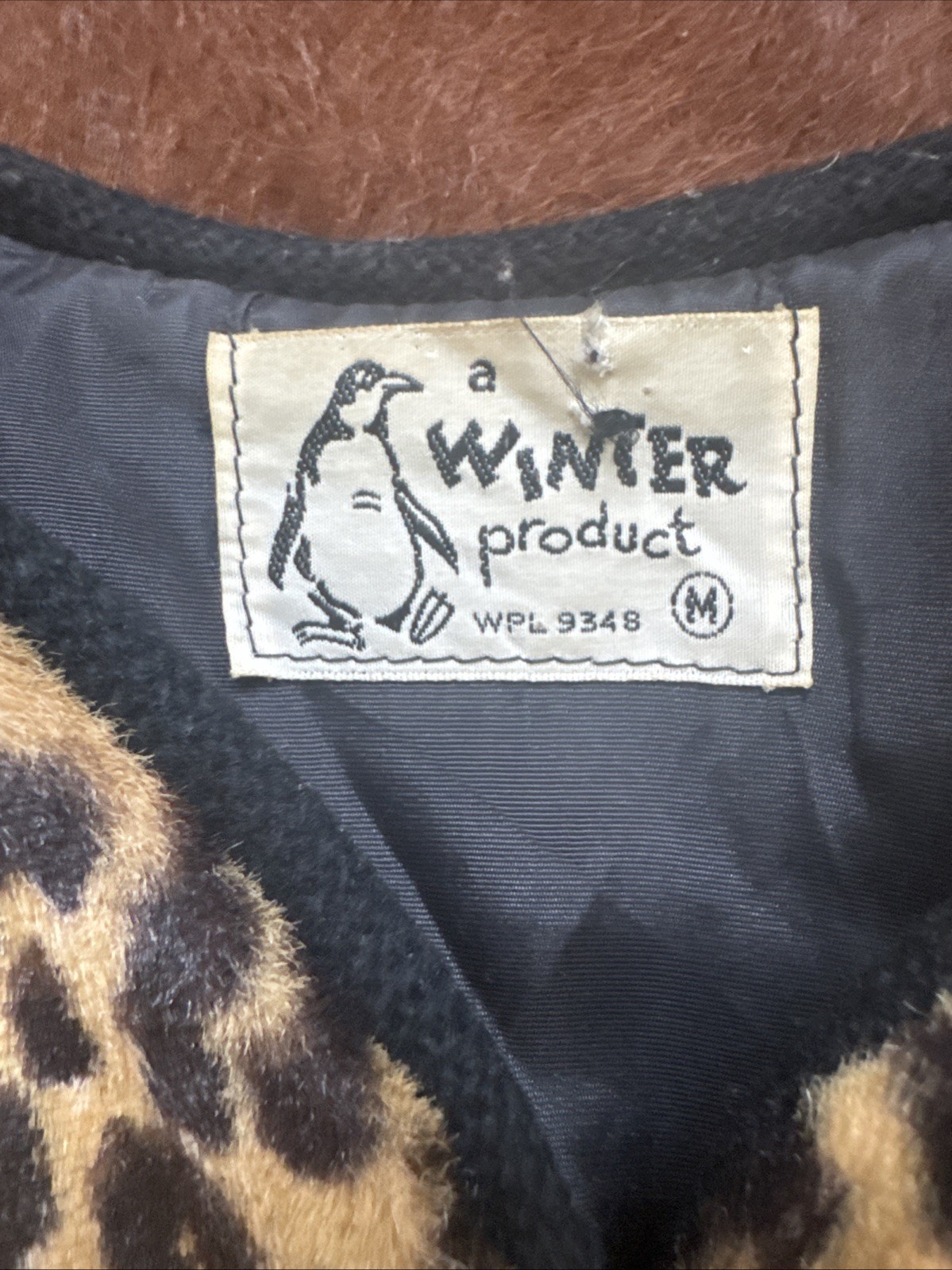 Vintage Women’s 50s Faux Leopard Fur Top Small Winter Product Campus