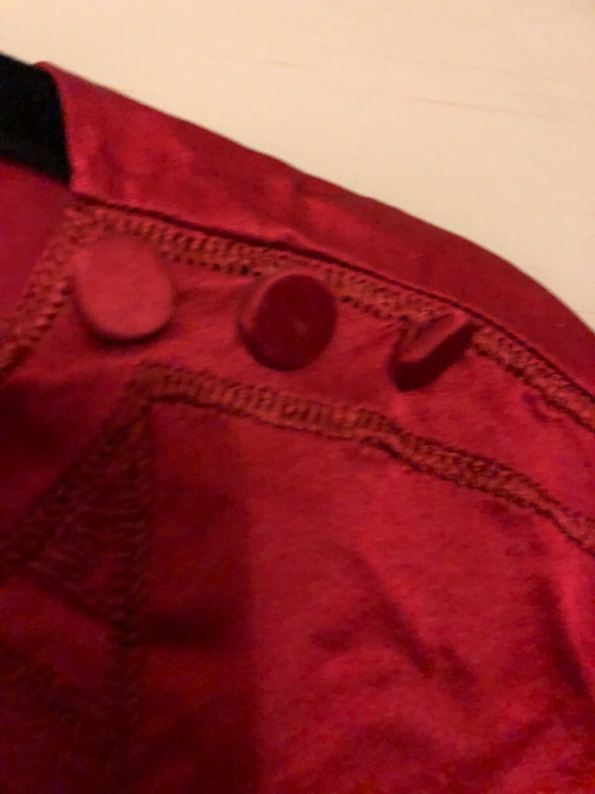 Women’s Vintage 'Da Fu Gui’ 100% Silk Embroidered Top. Red. S