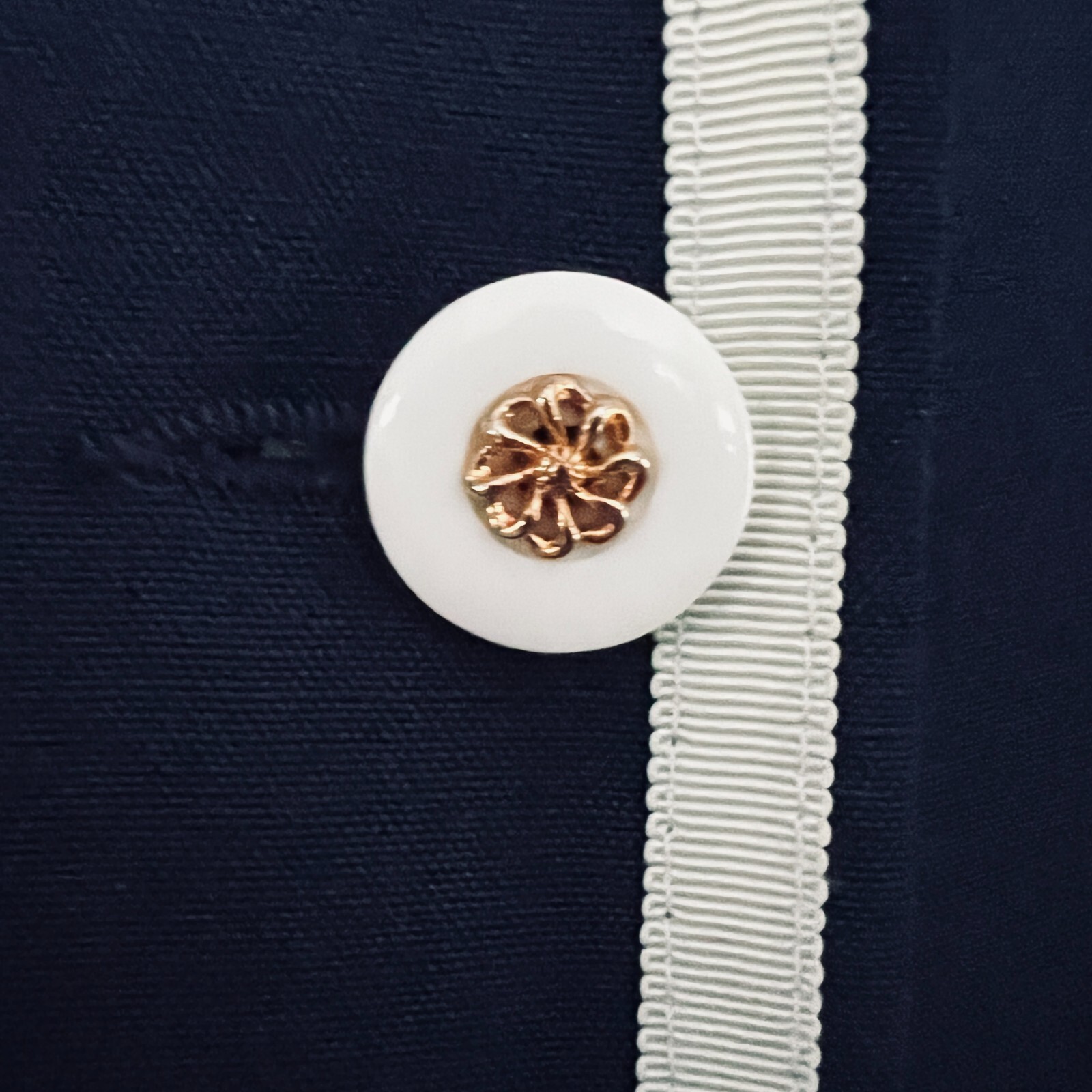 Diane Roberts Vintage Navy Blue Nautical Dress sz 14H Gold Star Buttons 3 piece