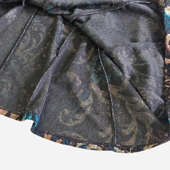 VTG 90s, y2k boho whimsygoth forest fairy midi skirt / LG / mermaid, witchy