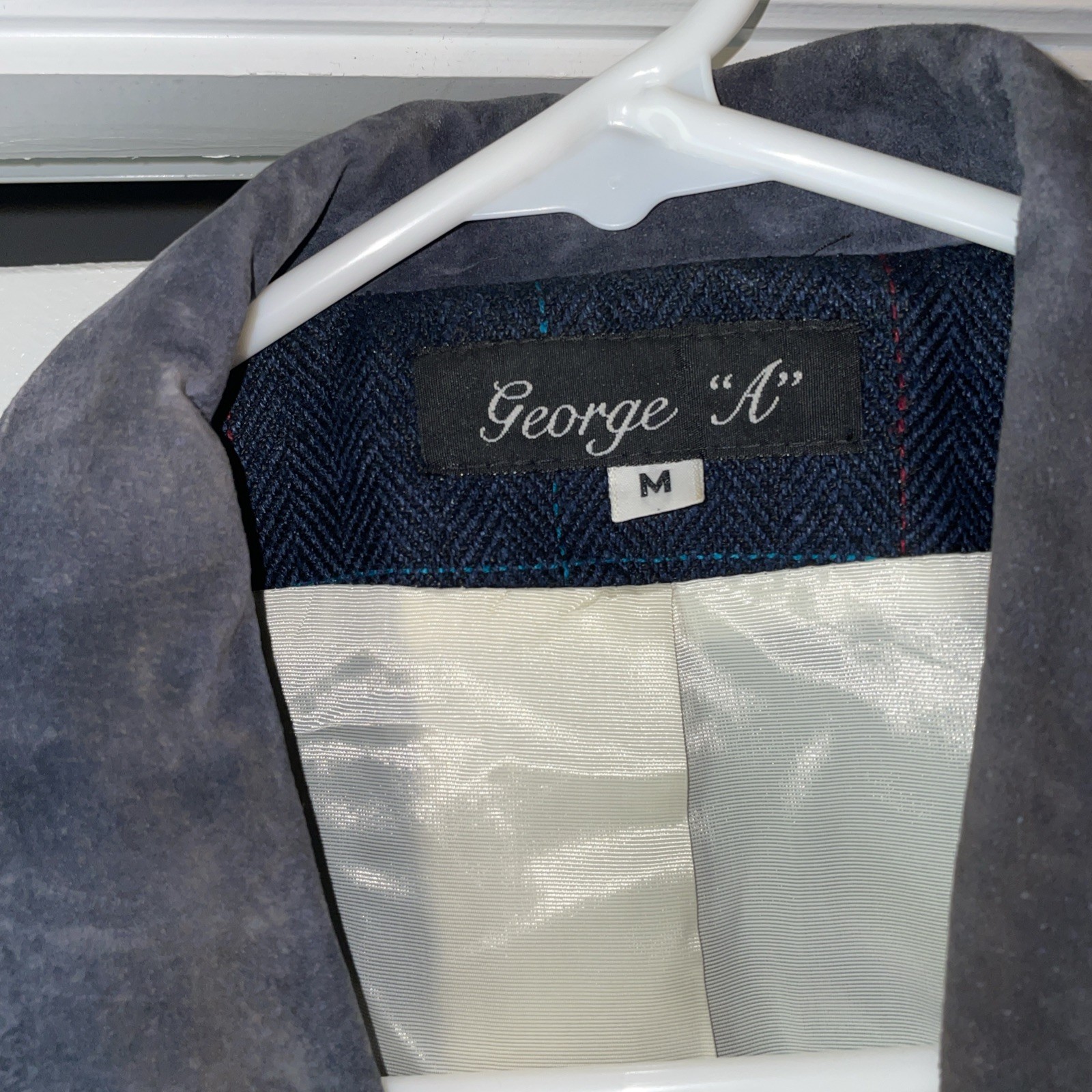 Women’s George A LTD Vintage Size Medium Silk Plaid Blazer Jacket Lined