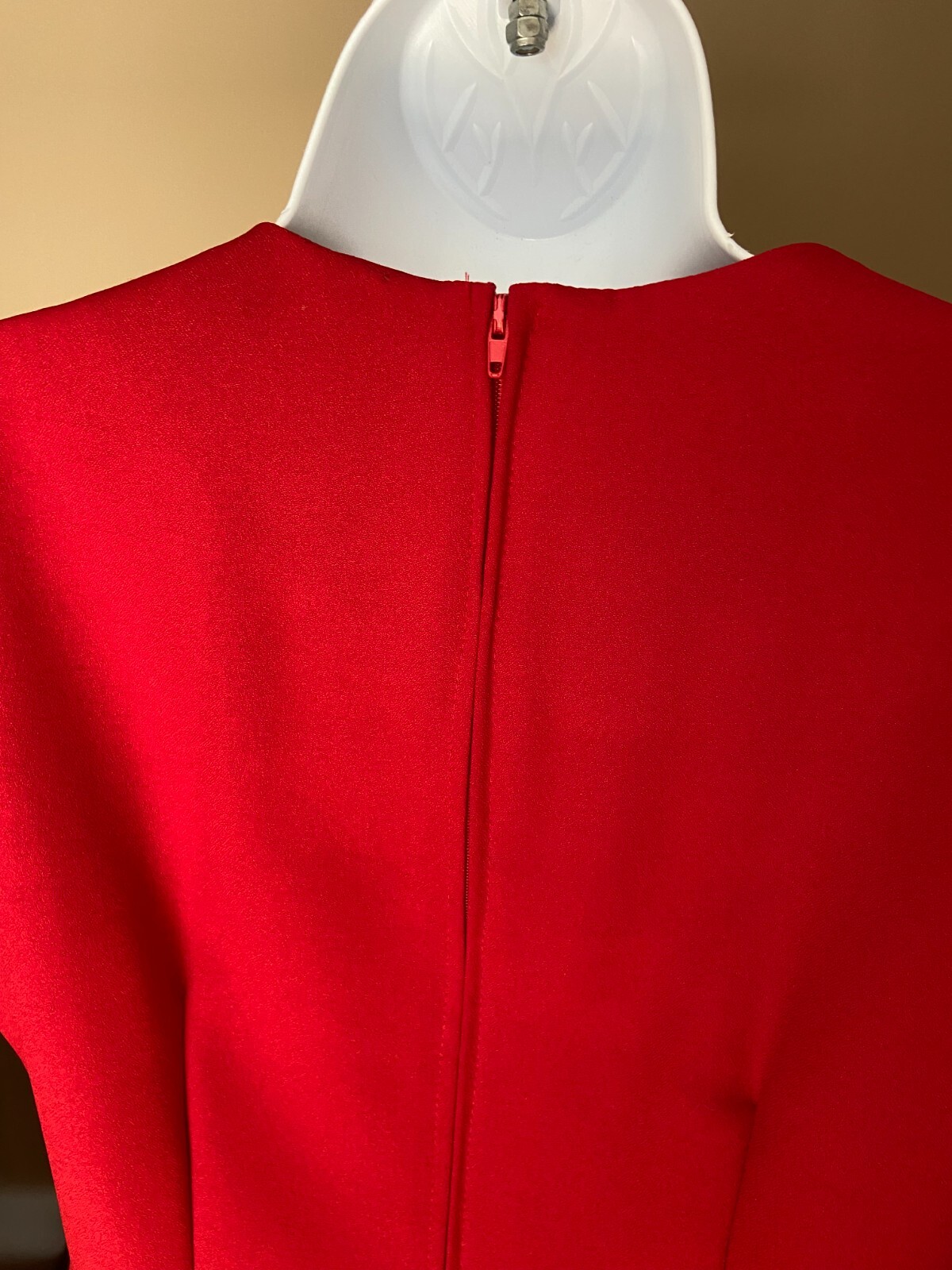 Vintage Boulevard de Paris Sleeveless Red Dress with attached belt