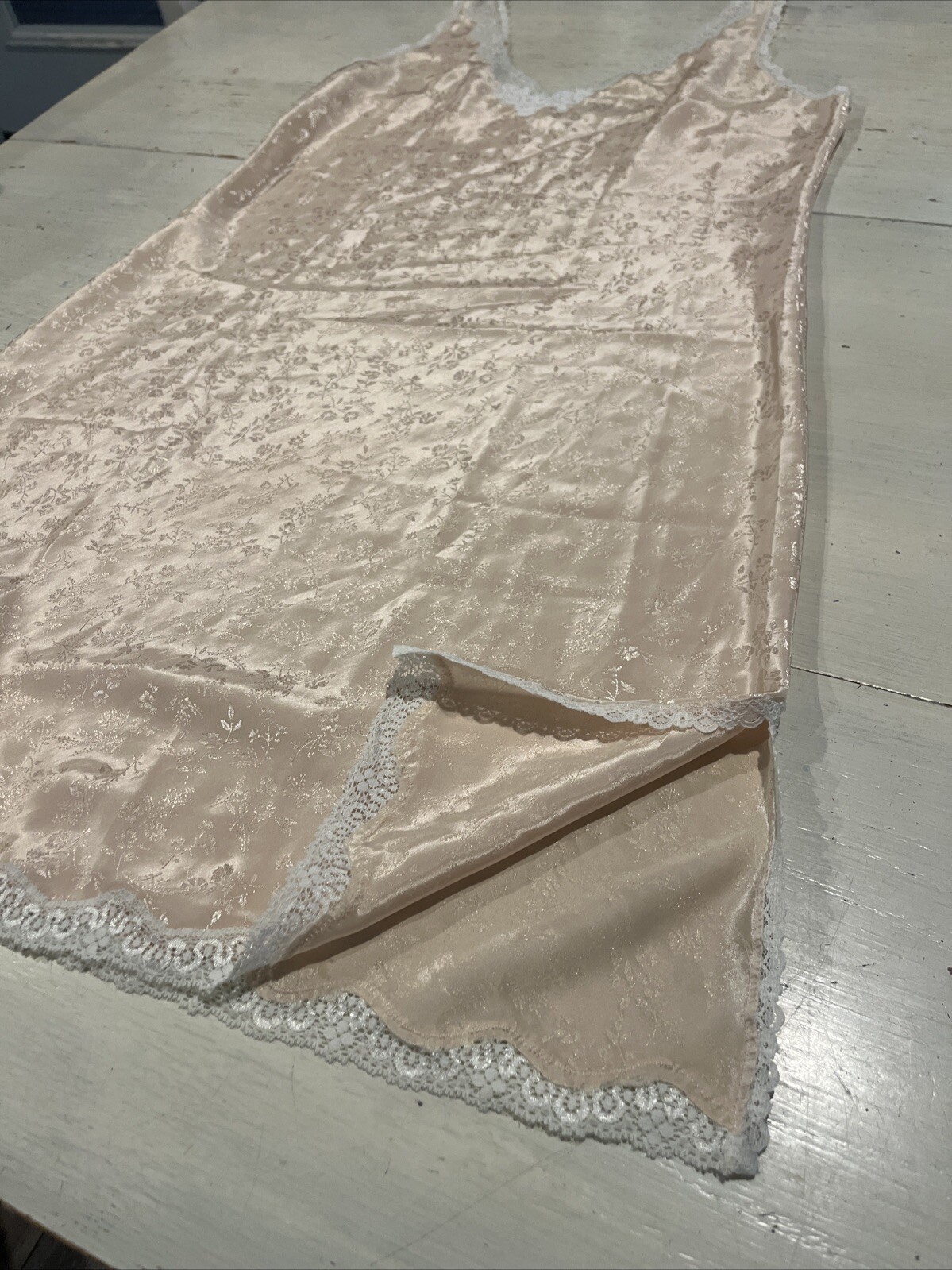 Vintage Barbizon Nightgown Slip Women’s 36 Lingerie Tan Nude~Beautiful