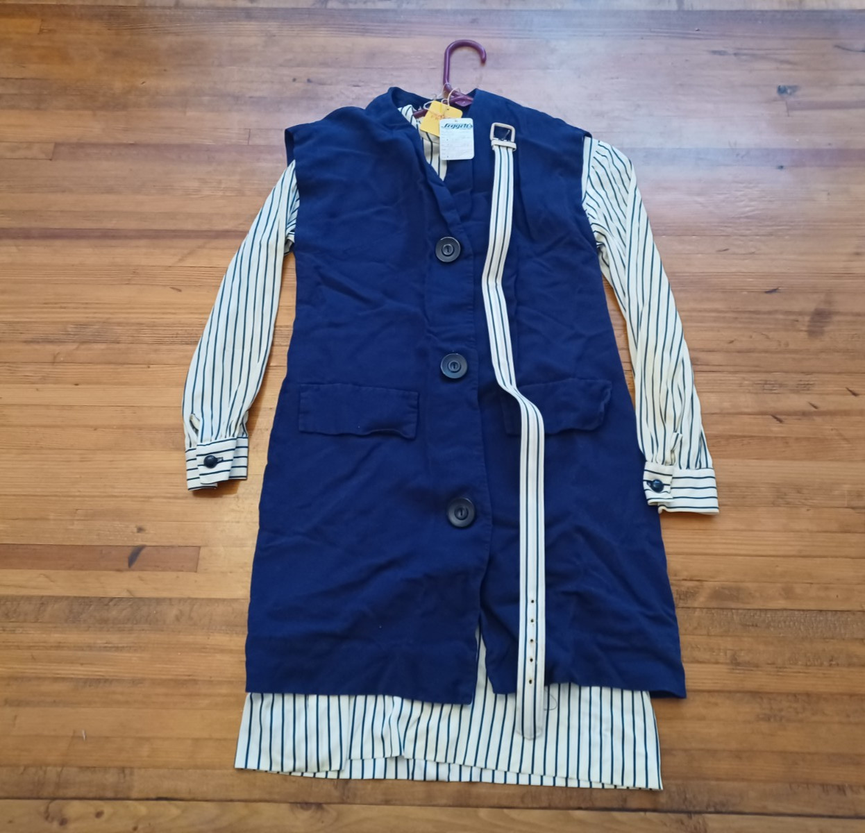 Vintage 40s – 60s Westover New York Dress and vest set TAGS size small med READ