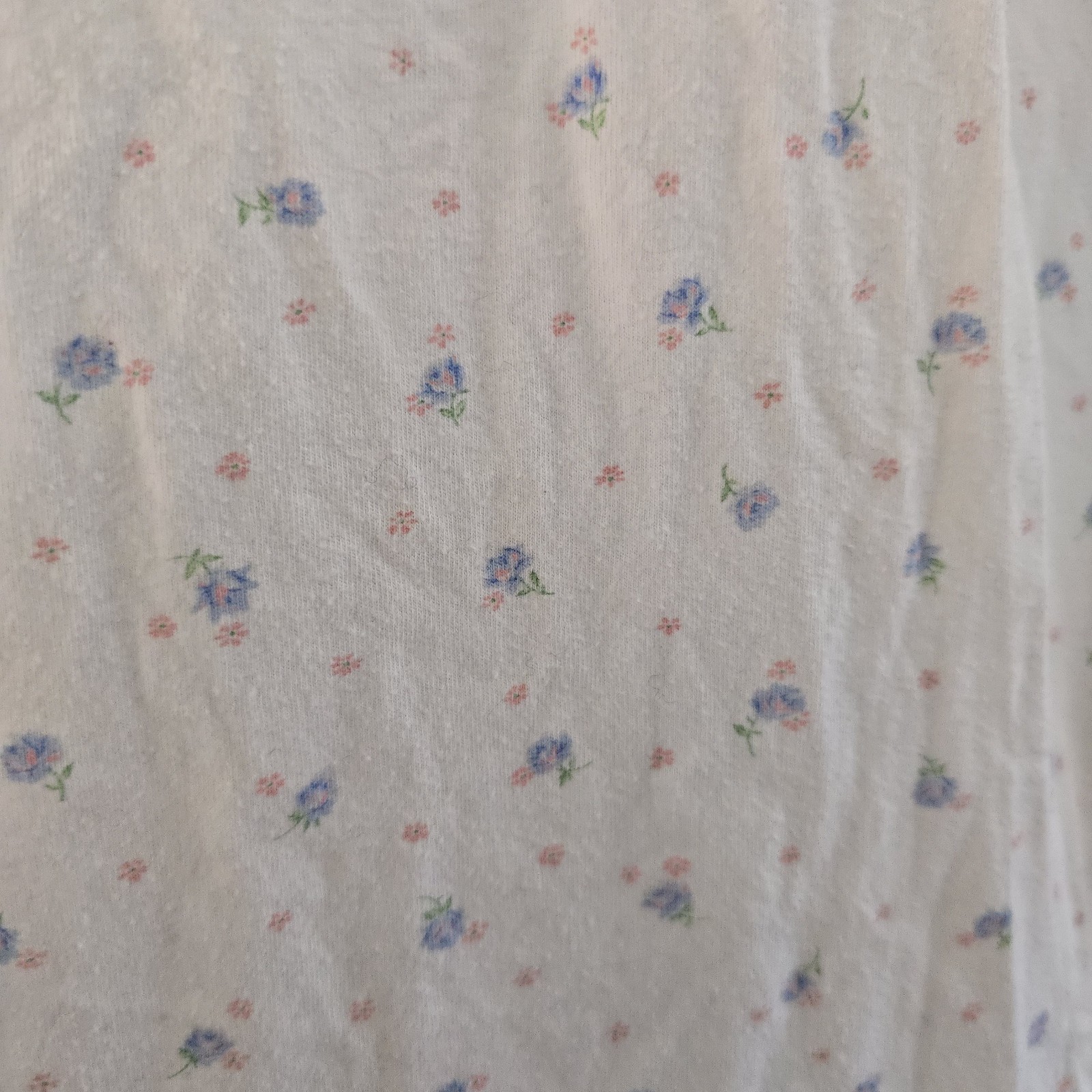 VTG 90s Nightgown Nap Dress Feminine Ditsy Floral Lace Cottagecore Grandma Sz L