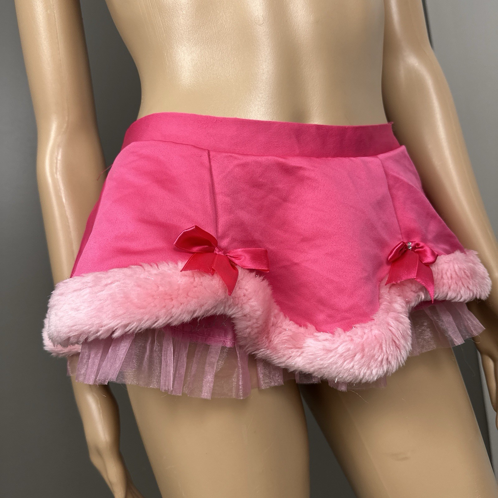Vintage 2007 Victoria’s Secret Sexy Little Things Christmas Skirt Satin O/S Y2K