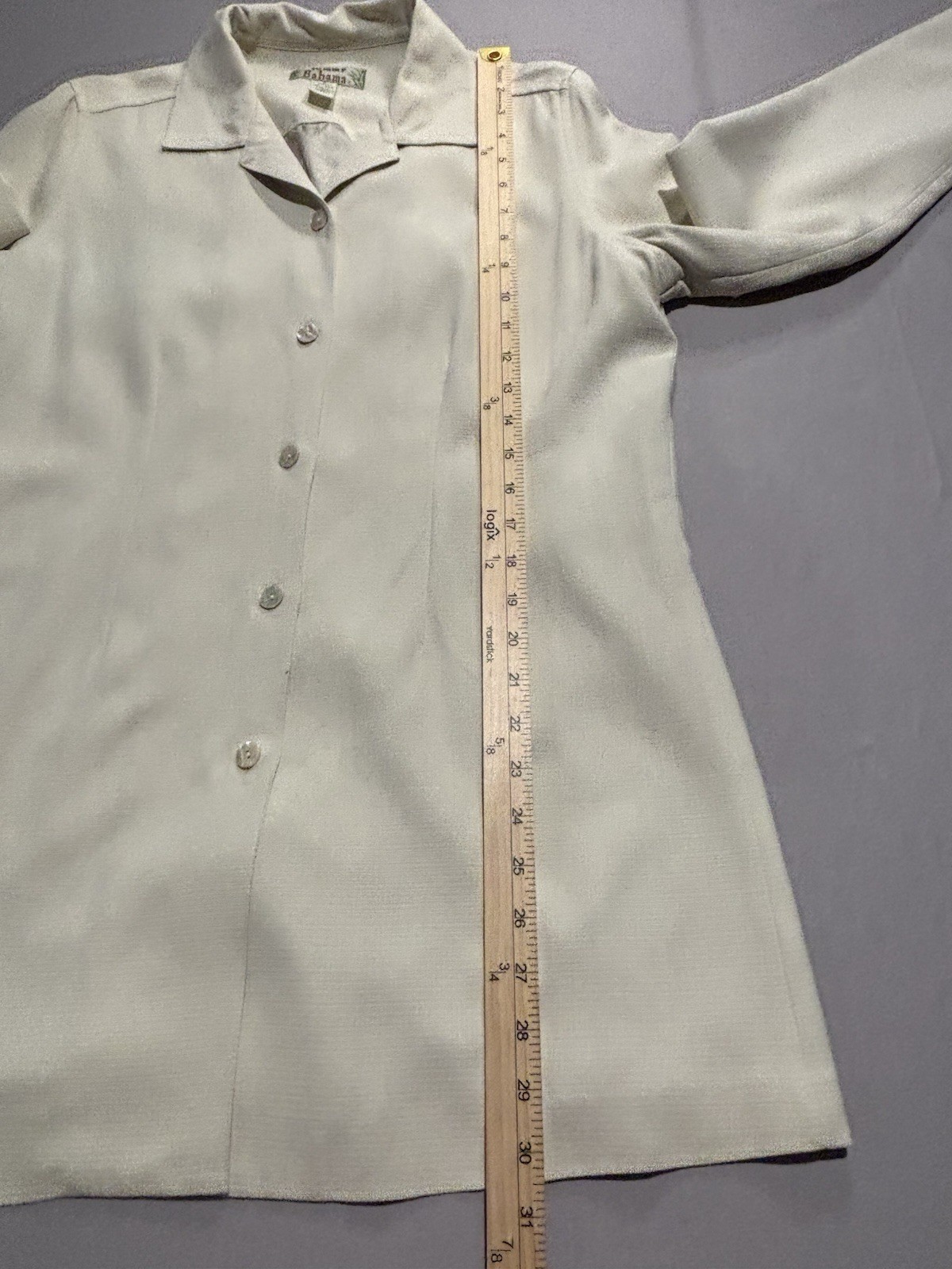 Tommy Bahama Vintage 100% Silk Blazer Jacket Ivory Cream Longline Women’s Sz S