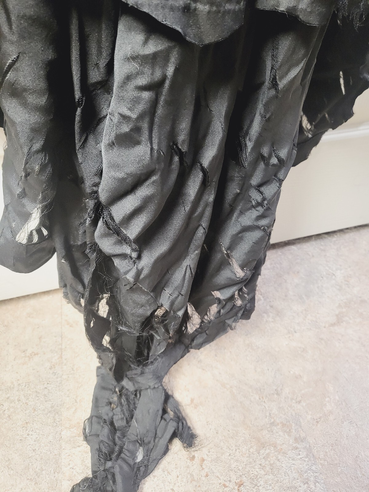 Antique Edwardian Victorian Black Evening Dress As Is Small
