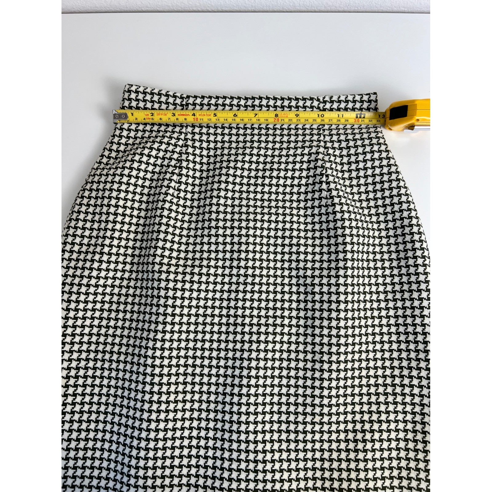 VTG 90s Rina Rossi Houndstooth Skirt Suit Sz 6 Parisian Made USA Career Academia