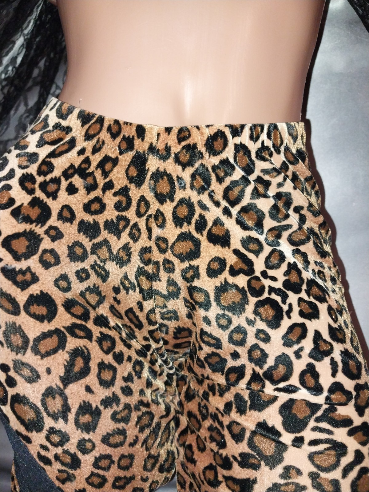 VTG 80S CAT PANTS OPAQUE INSERTS SHEER SPANDEX SKINNY LEG SCARCE S M L NOS